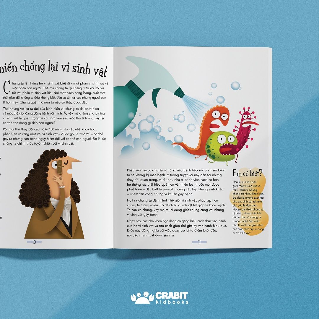 bật mí về những bí mật - cẩm nang về các "cư dân" tí hon cư trú trên cơ thể em - bìa cứng - Ảnh 3