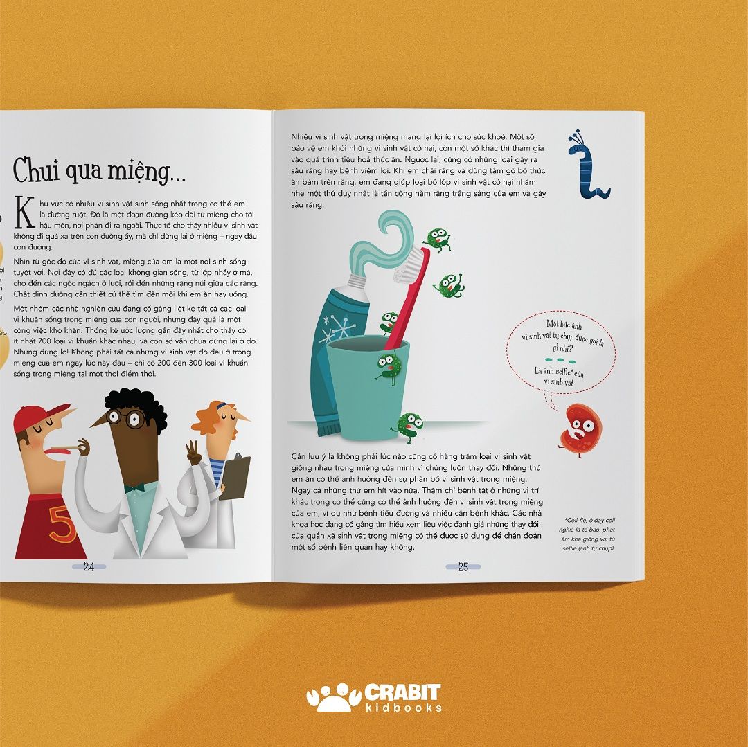 bật mí về những bí mật - cẩm nang về các "cư dân" tí hon cư trú trên cơ thể em - bìa cứng - Ảnh 4
