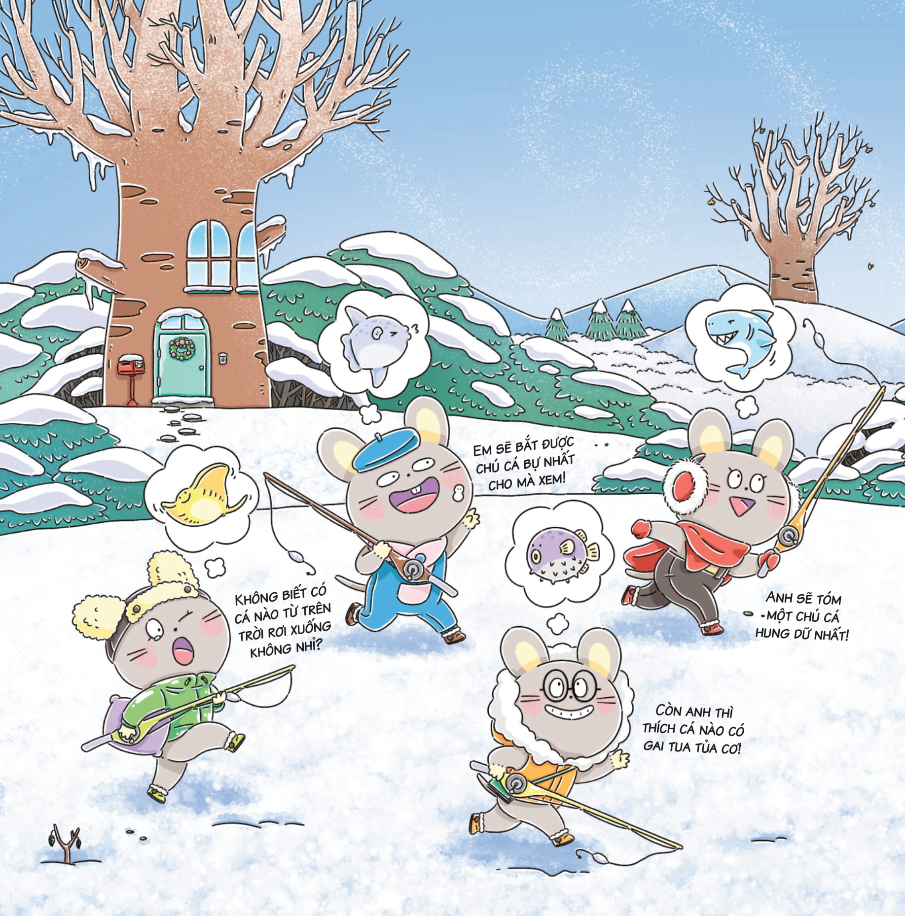 bảy anh em nhà chuột - trò chơi mùa đông - bánh hấp lãng mạn - Ảnh 5