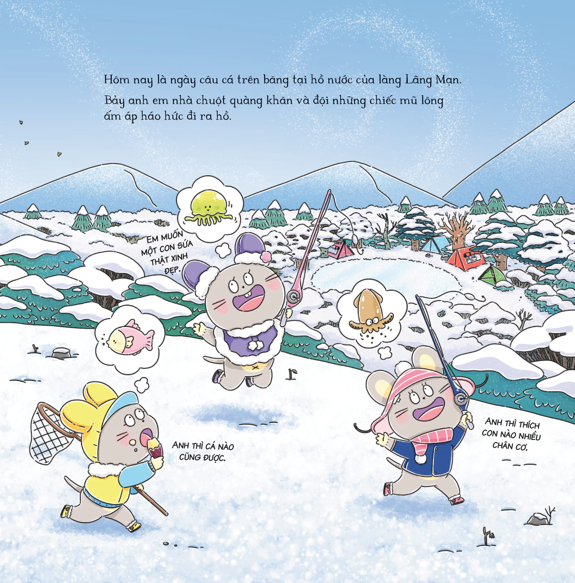 bảy anh em nhà chuột - trò chơi mùa đông - bánh hấp lãng mạn - Ảnh 6