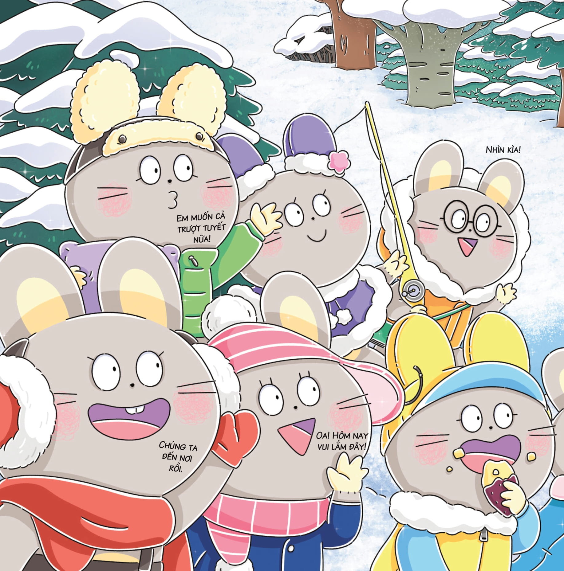 bảy anh em nhà chuột - trò chơi mùa đông - bánh hấp lãng mạn - Ảnh 7