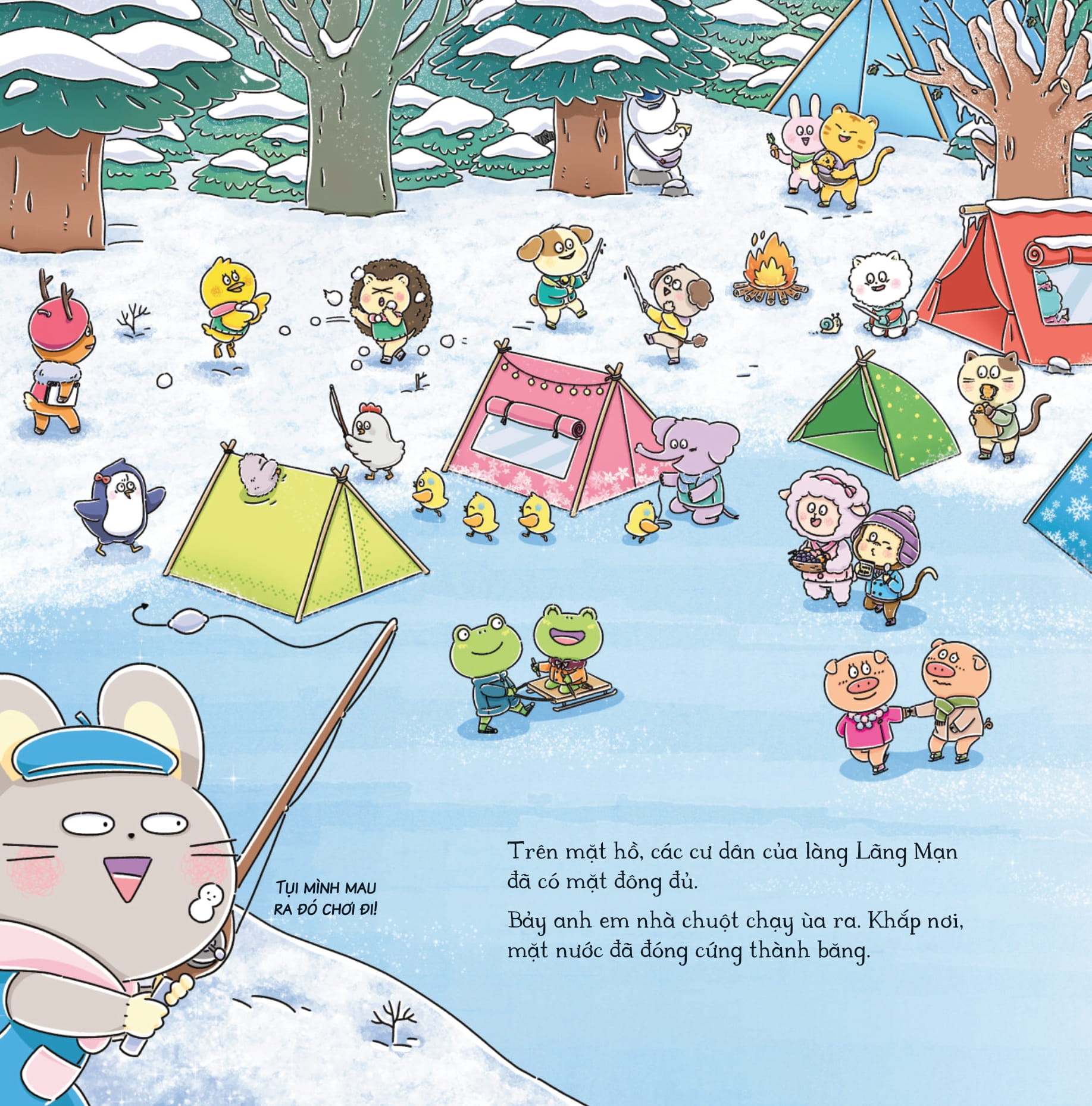 bảy anh em nhà chuột - trò chơi mùa đông - bánh hấp lãng mạn - Ảnh 8