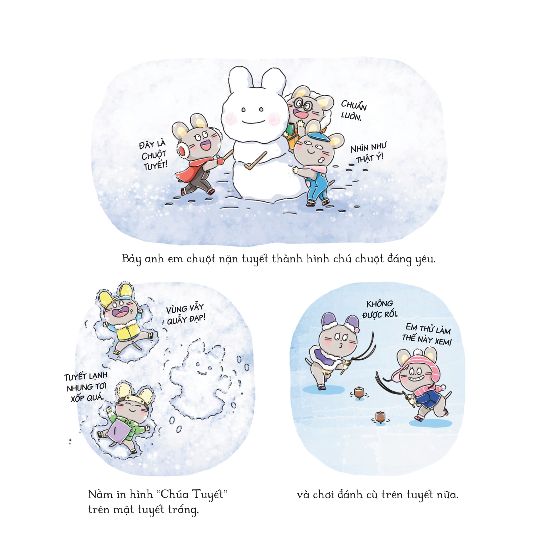 bảy anh em nhà chuột - trò chơi mùa đông - bánh hấp lãng mạn - Ảnh 9