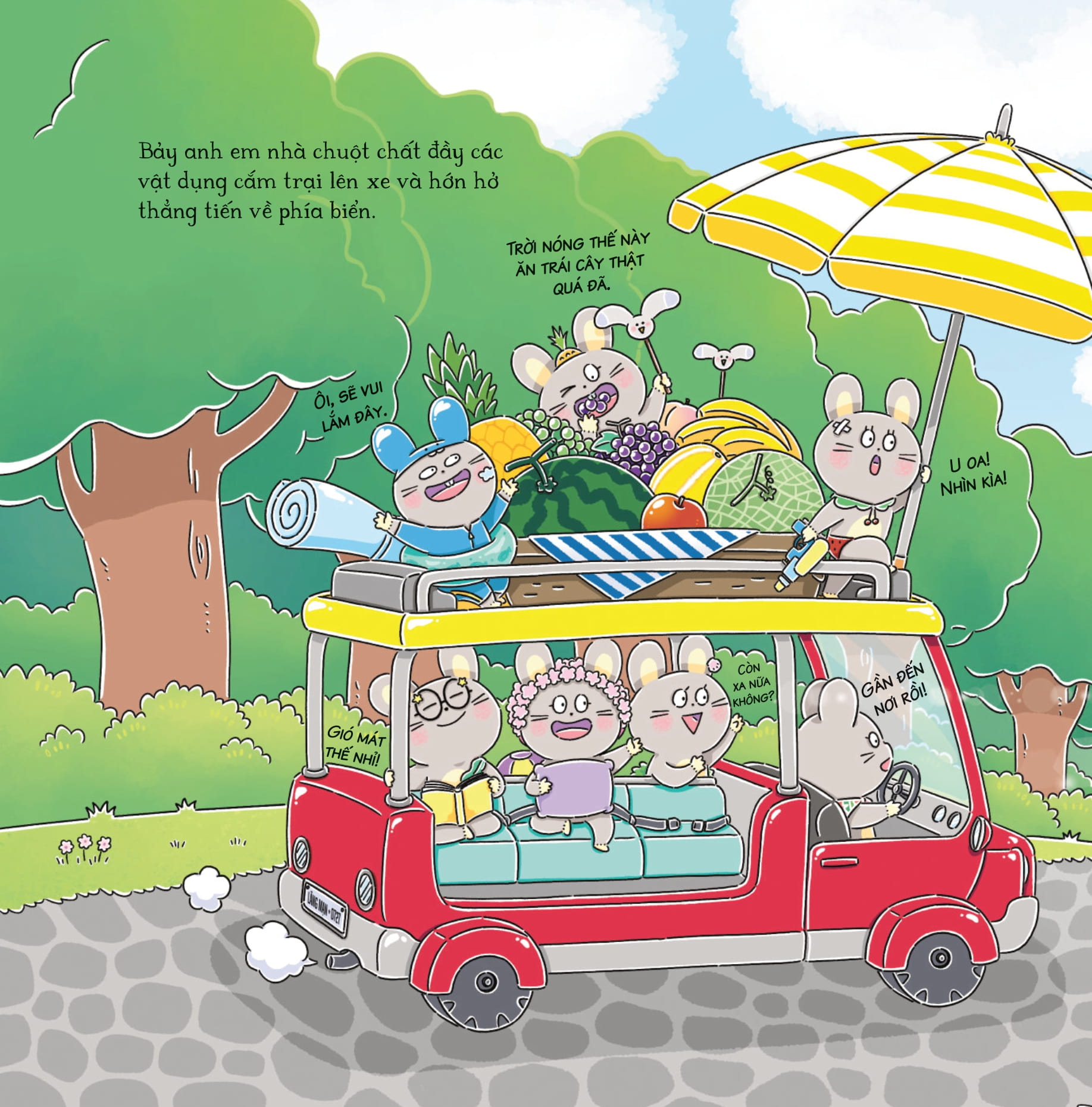 bảy anh em nhà chuột - trò chơi mùa hạ - đá bào cá voi - Ảnh 7