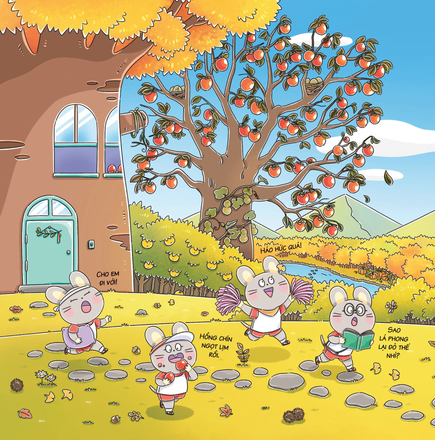 bảy anh em nhà chuột - trò chơi mùa thu - món súp hoàng hôn - Ảnh 5