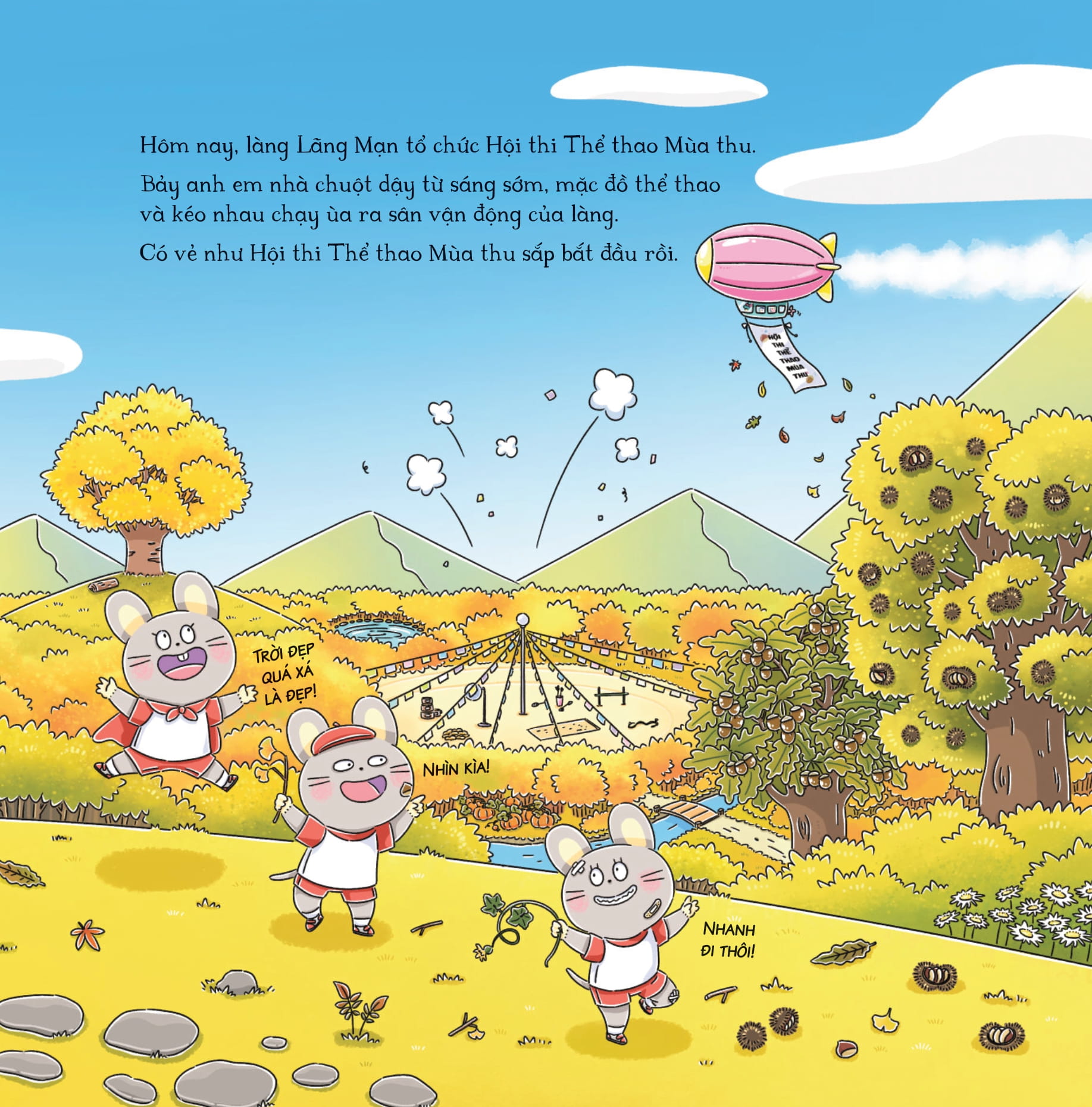 bảy anh em nhà chuột - trò chơi mùa thu - món súp hoàng hôn - Ảnh 6