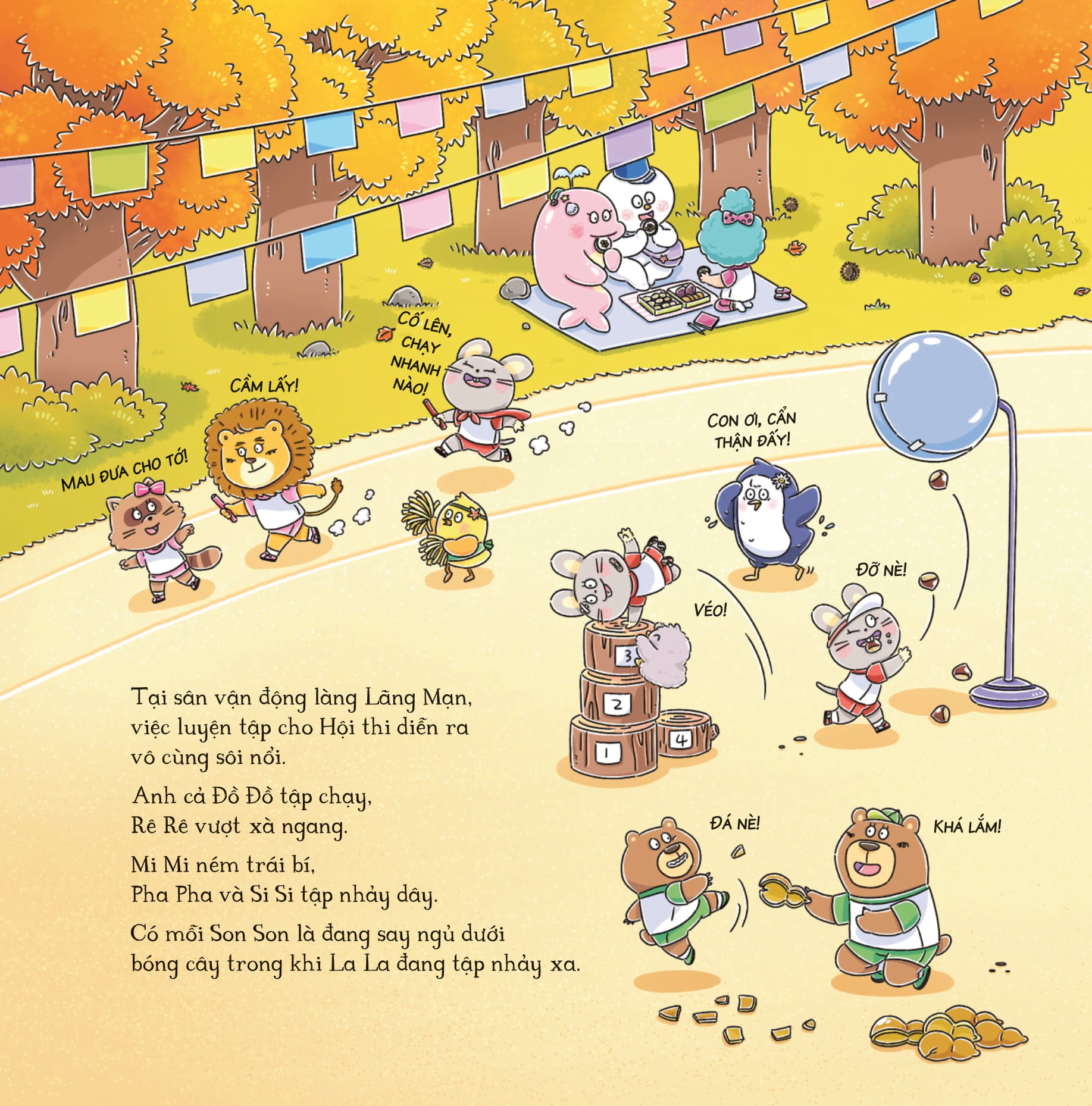 bảy anh em nhà chuột - trò chơi mùa thu - món súp hoàng hôn - Ảnh 7