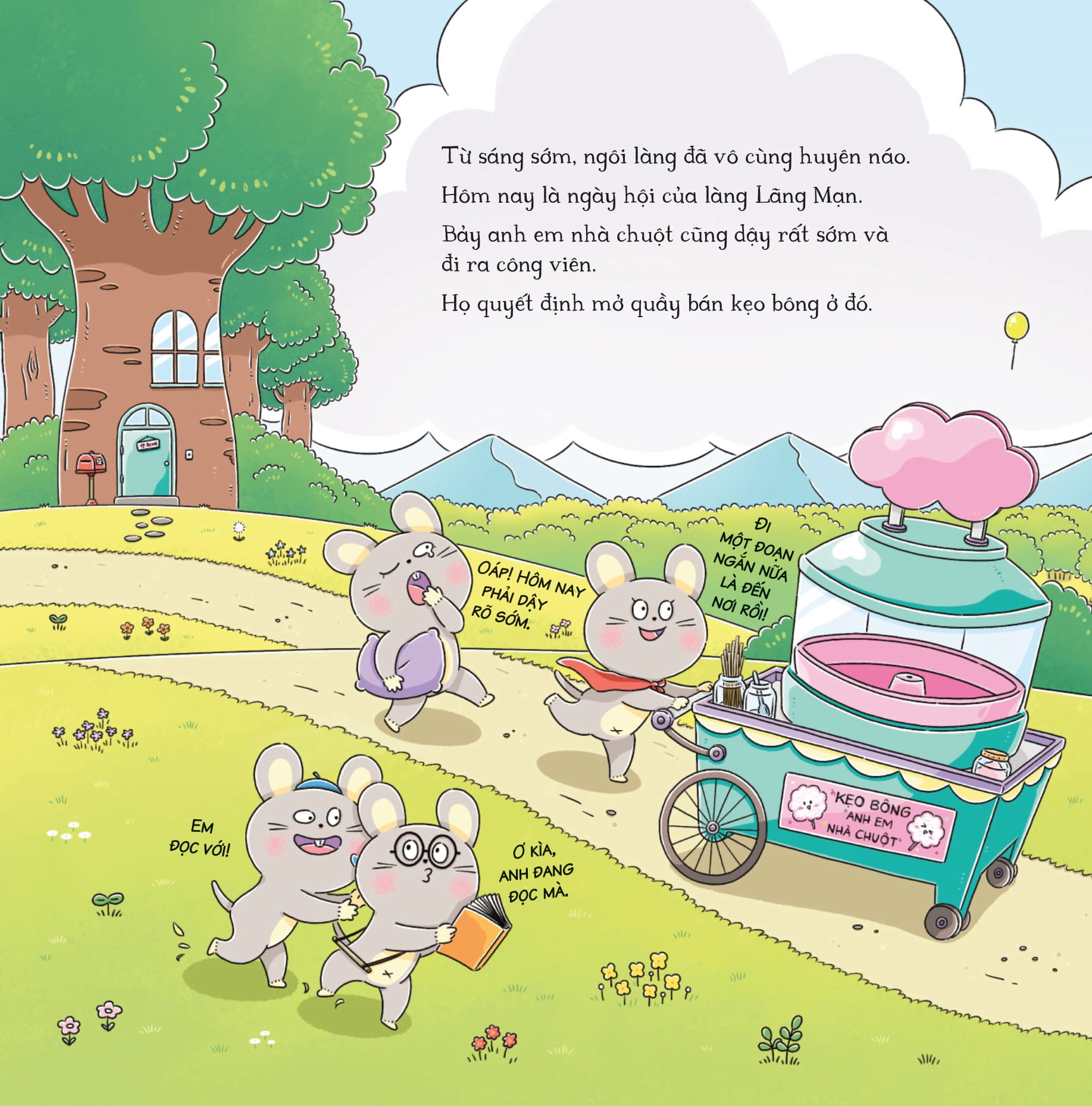 bảy anh em nhà chuột - trò chơi mùa xuân - nước ép mây - Ảnh 5