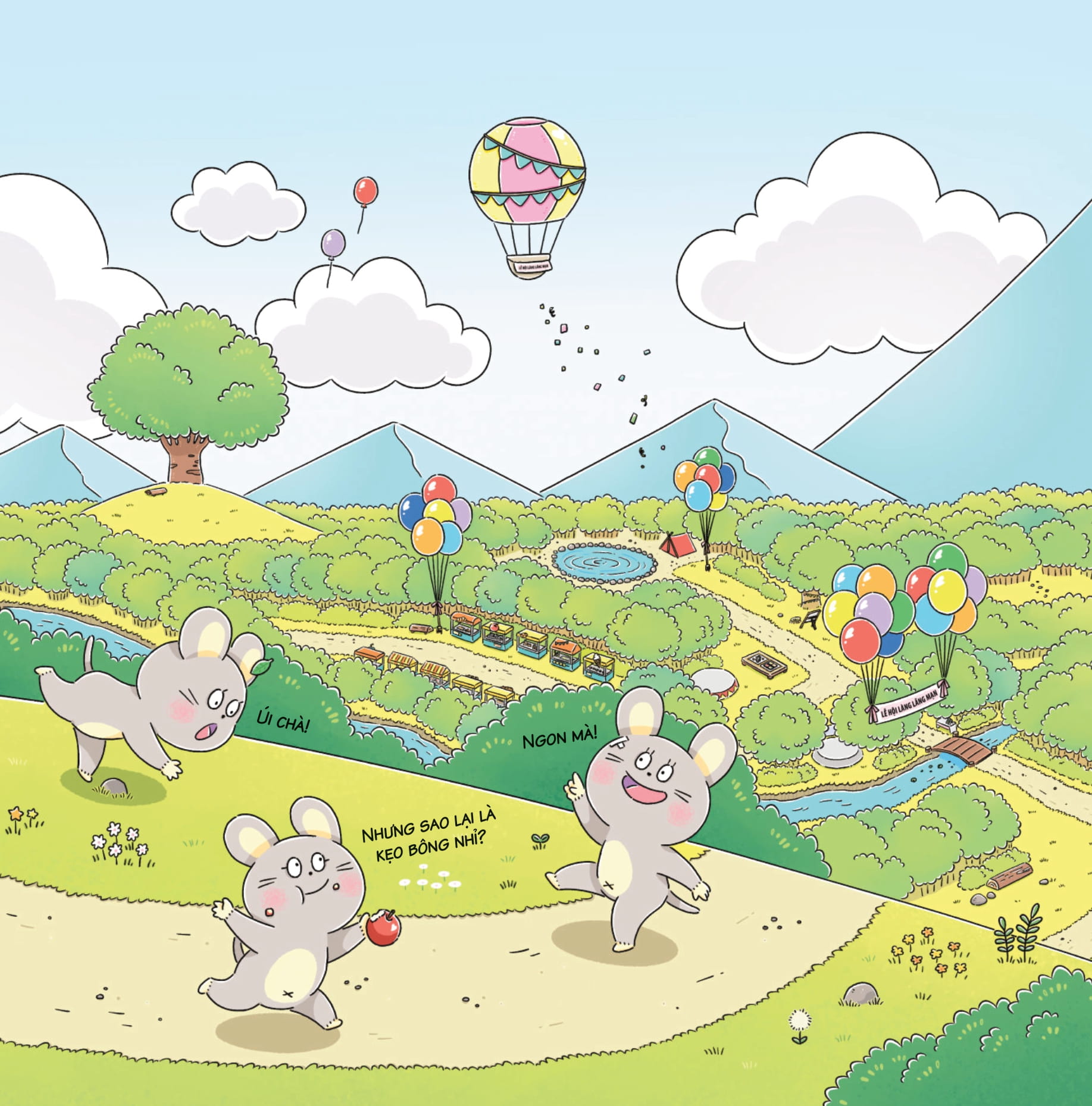 bảy anh em nhà chuột - trò chơi mùa xuân - nước ép mây - Ảnh 6