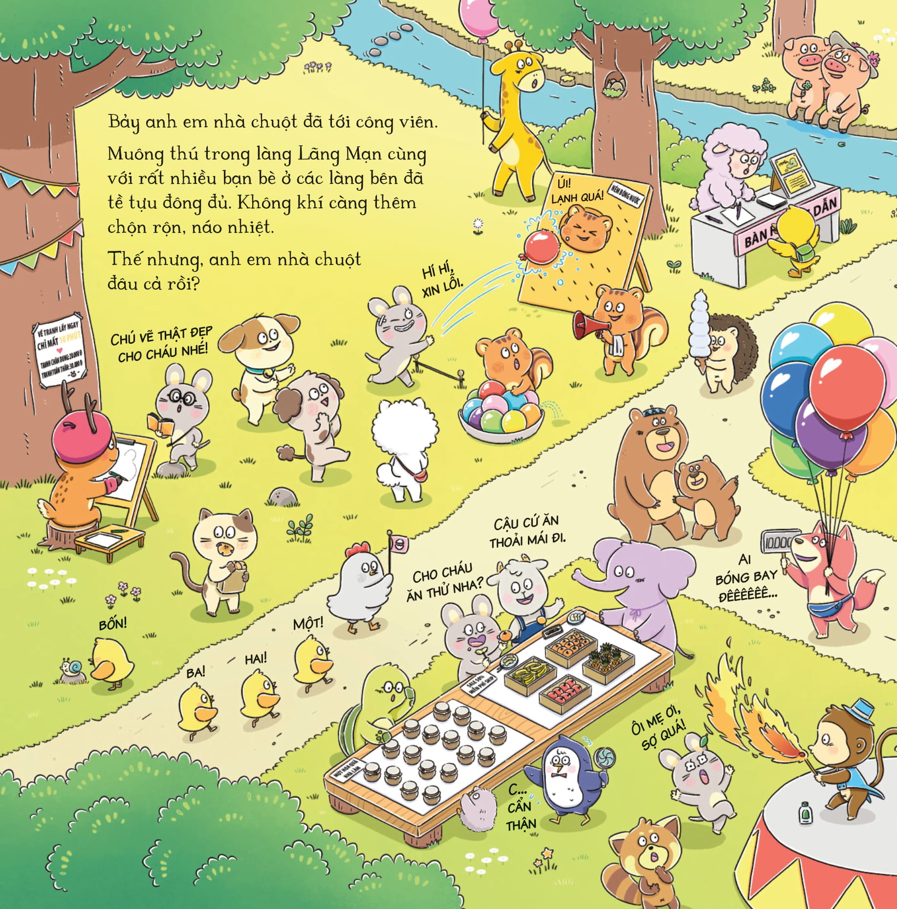 bảy anh em nhà chuột - trò chơi mùa xuân - nước ép mây - Ảnh 7