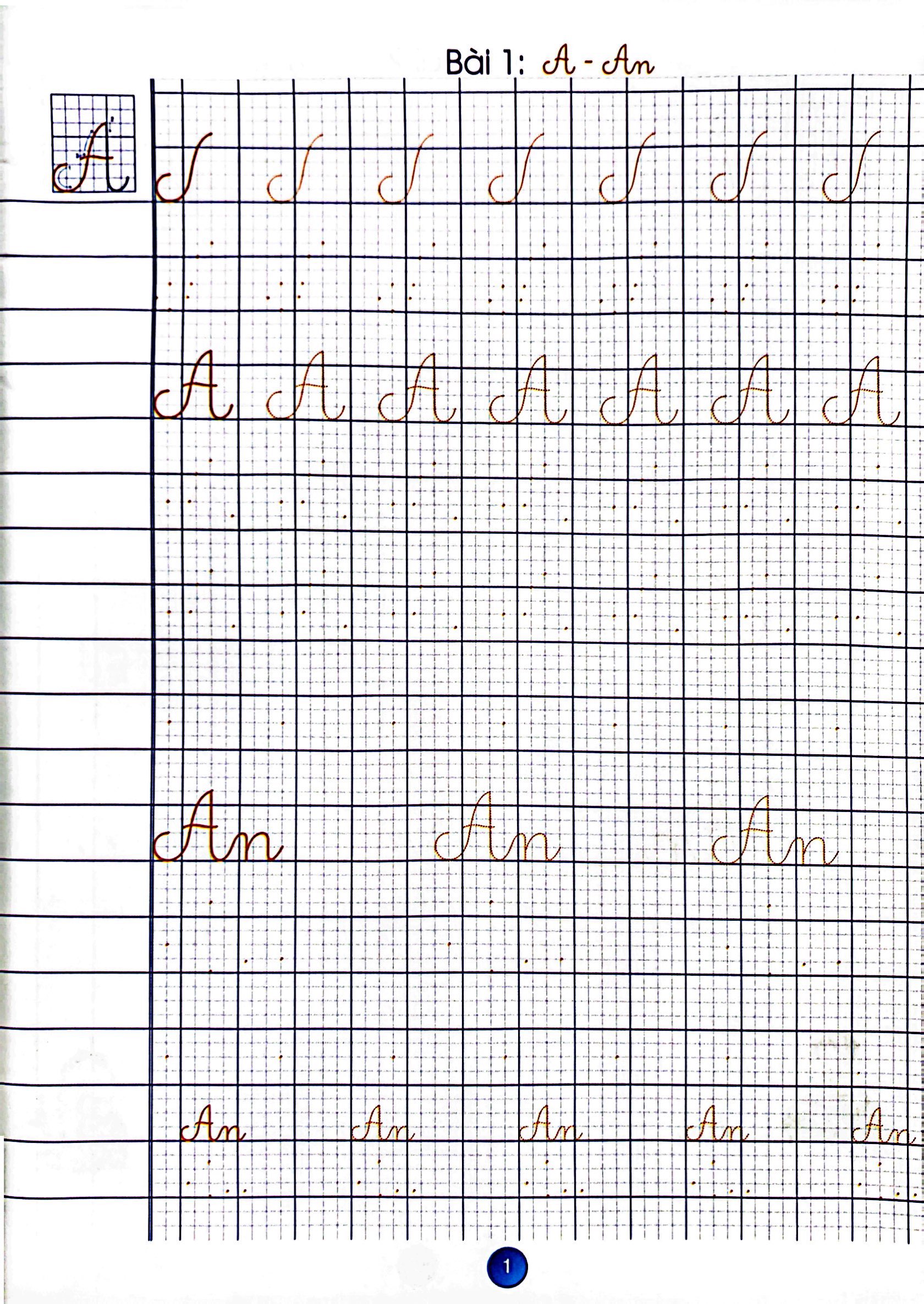 bé chào lớp một - luyện viết chữ hoa - Ảnh 3