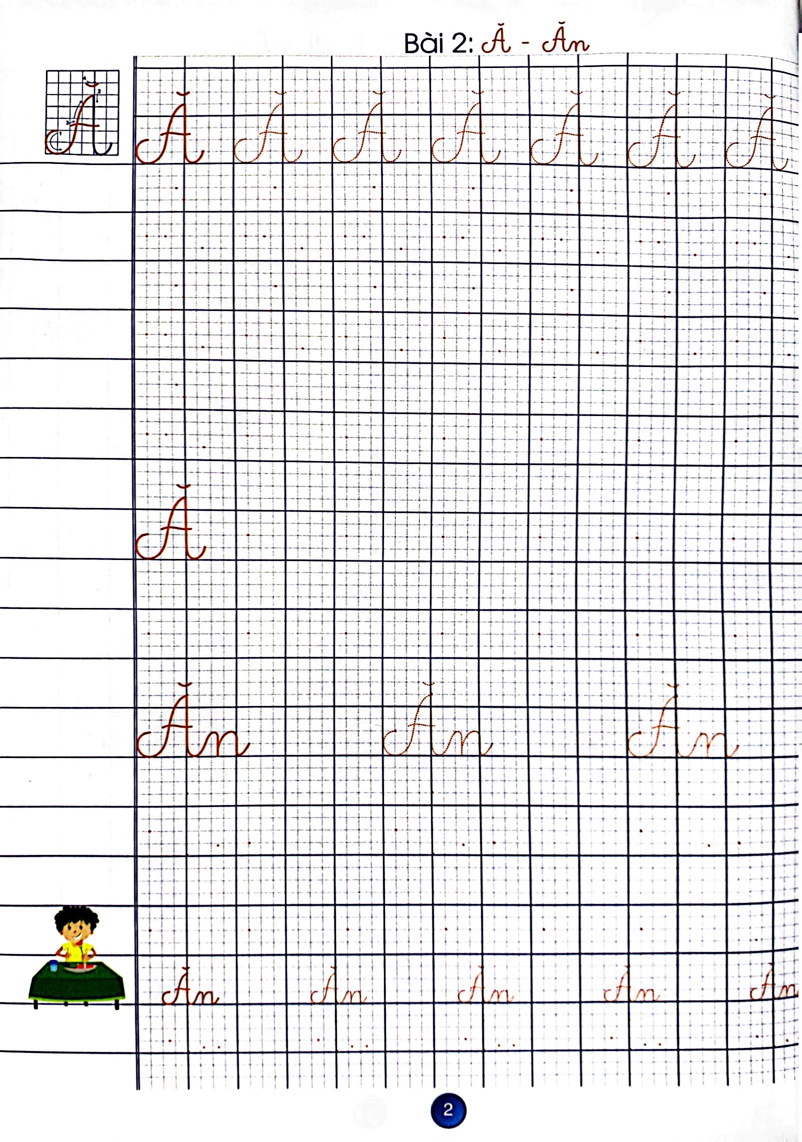 bé chào lớp một - luyện viết chữ hoa - Ảnh 4