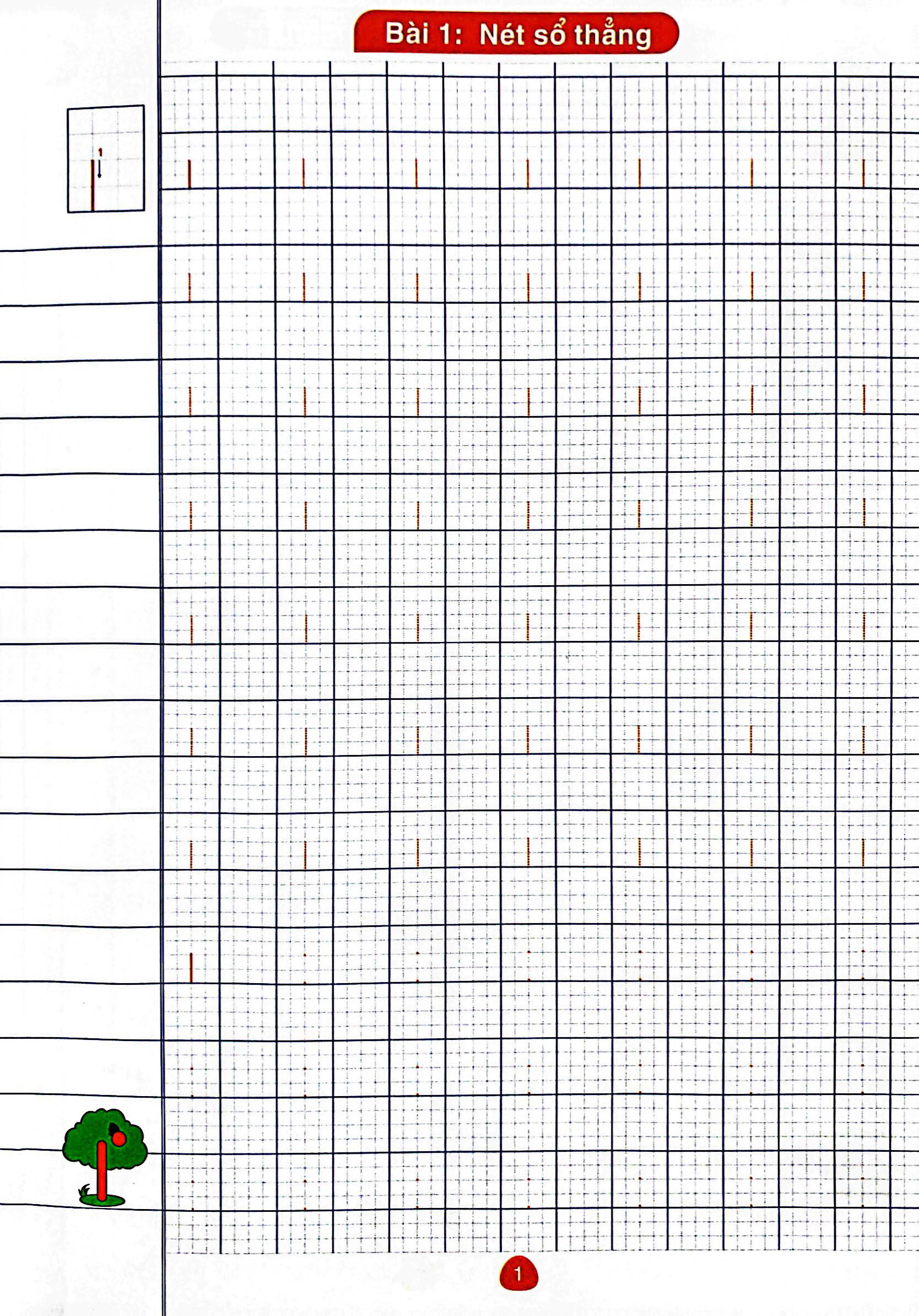 bé chào lớp một - tập tô nét cơ bản - Ảnh 3