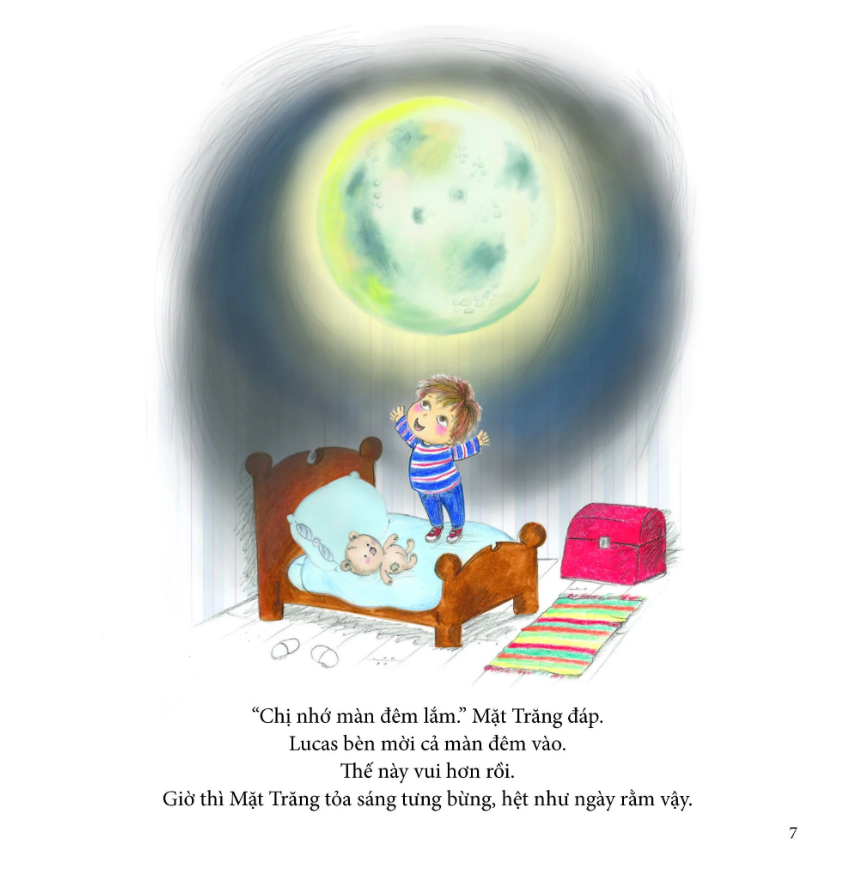bé chơi cùng mặt trăng - Ảnh 6