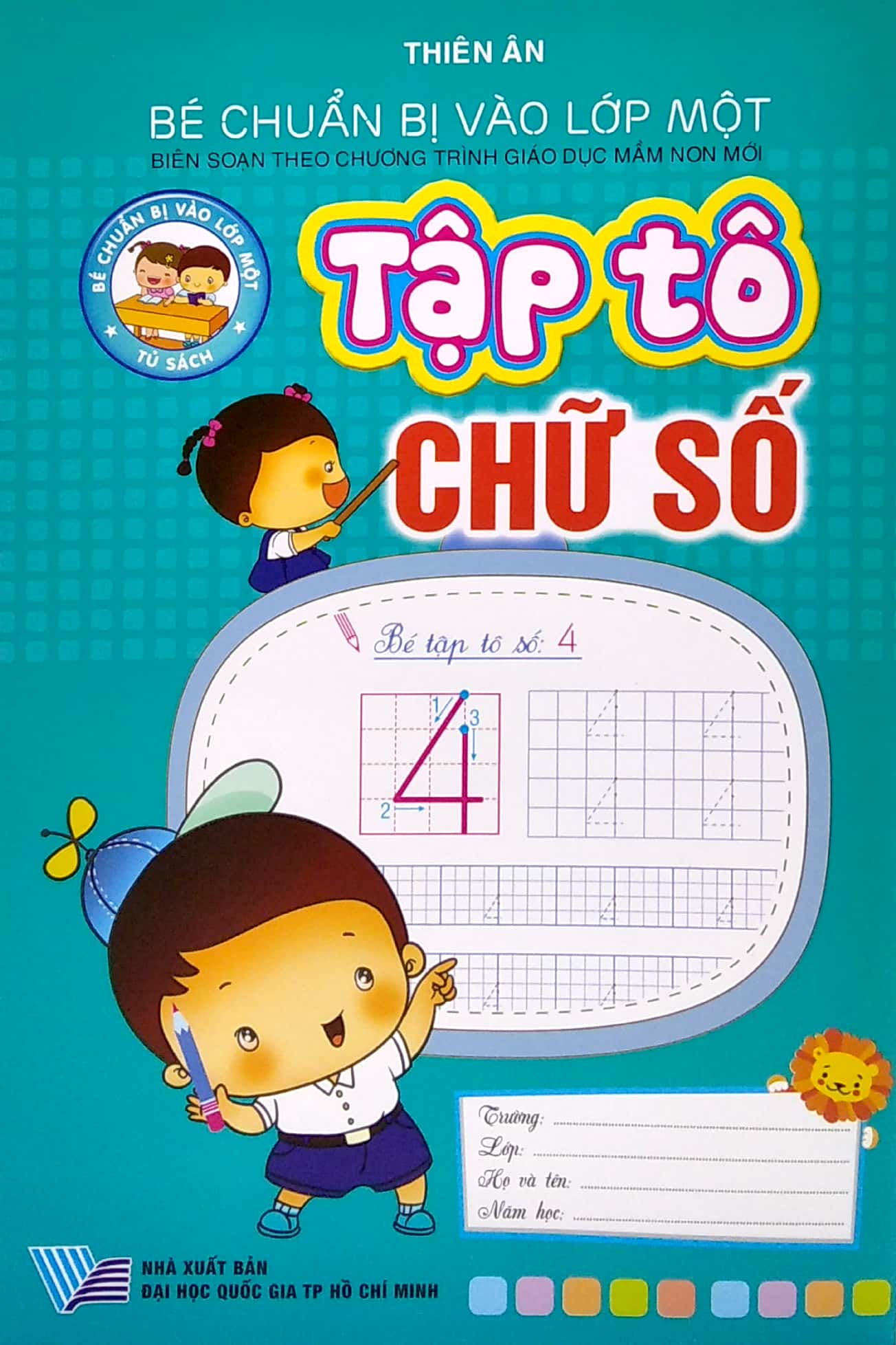 bé chuẩn bị vào lớp 1 - tập tô chữ số - Ảnh 2