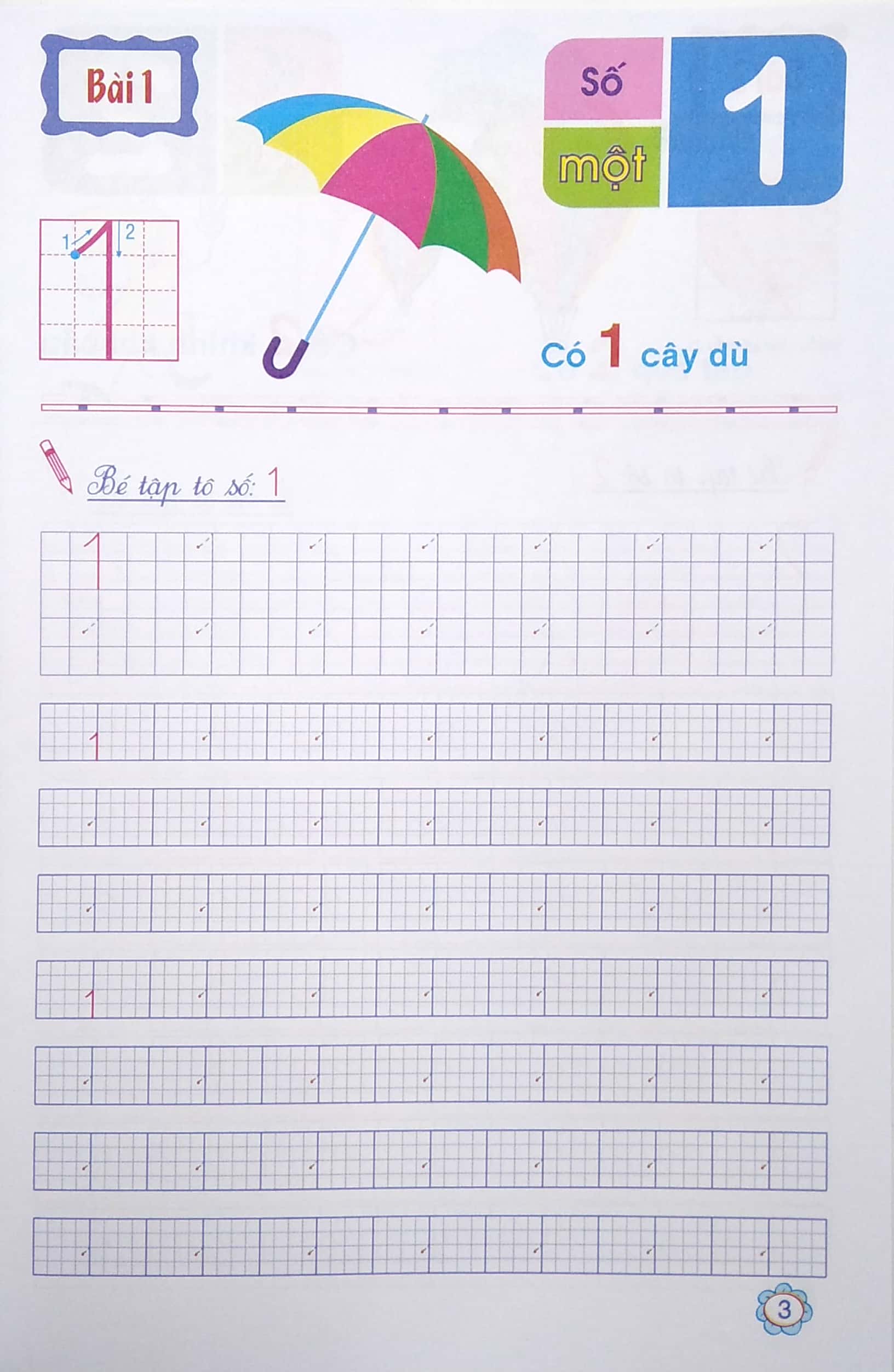bé chuẩn bị vào lớp 1 - tập tô chữ số - Ảnh 4