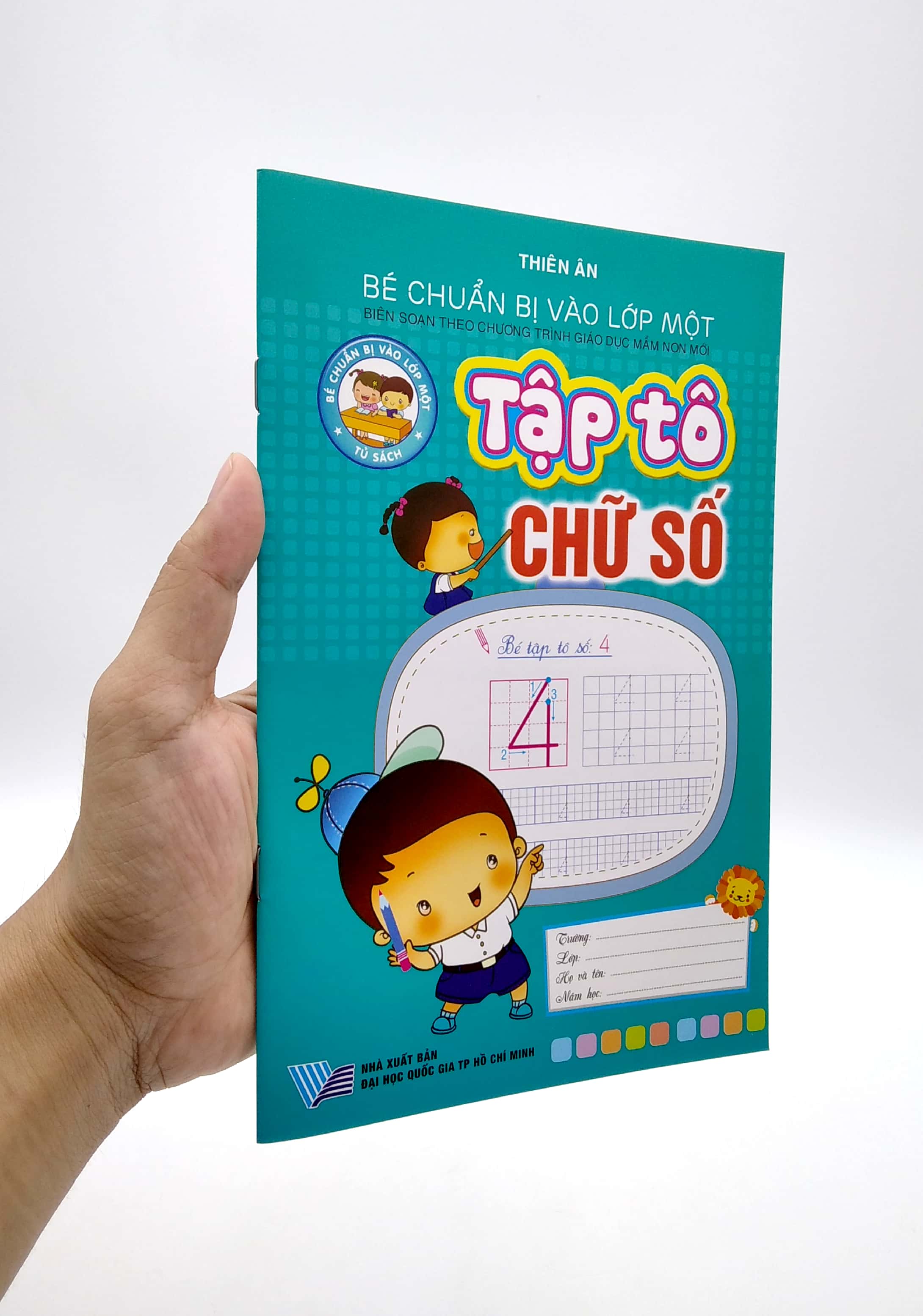 bé chuẩn bị vào lớp 1 - tập tô chữ số - Ảnh 7