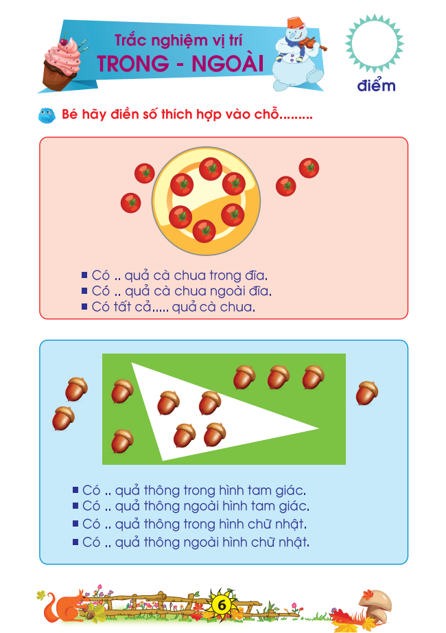 bé chuẩn bị vào lớp 1 - vở bé làm toán trắc nghiệm (dành cho bé từ 5-6 tuổi) (tái bản 2021) - Ảnh 7