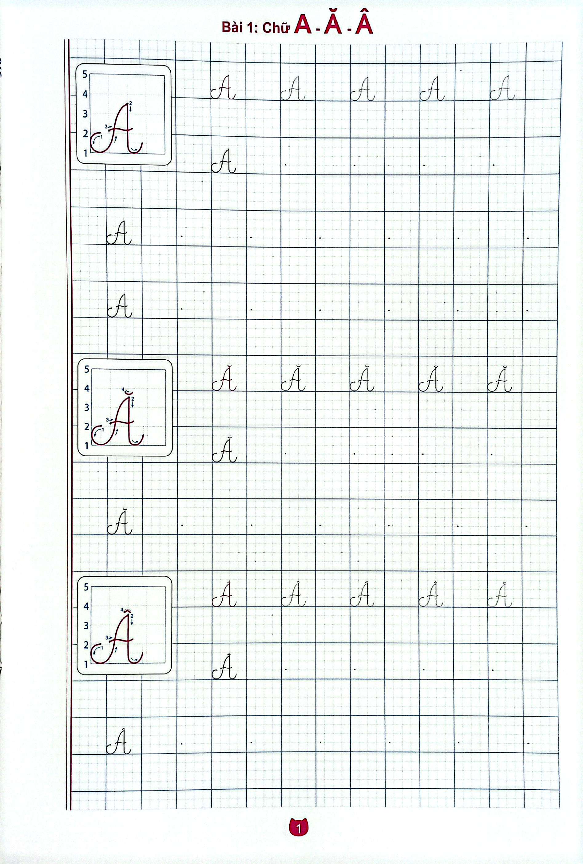 Bé Chuẩn Bị Vào Lớp 1 - Vở Luyện Viết Chữ Cái Viết Hoa - Ảnh 3