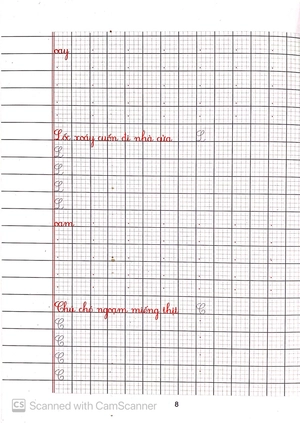 bé chuẩn bị vào lớp 1 - vở ô li theo mẫu chữ (quyển 3) - Ảnh 8