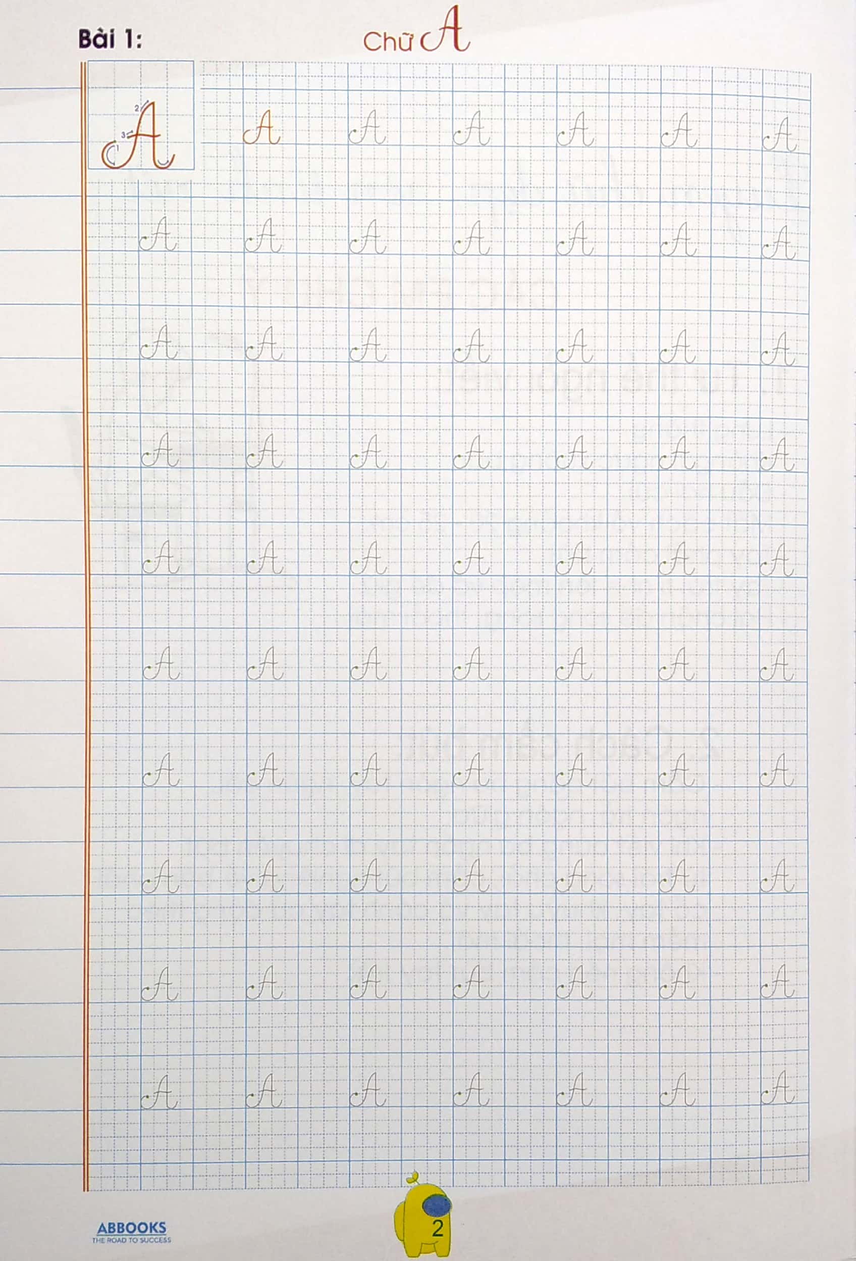 bé chuẩn bị vào lớp 1 - vở tập viết chữ cái viết hoa - Ảnh 4