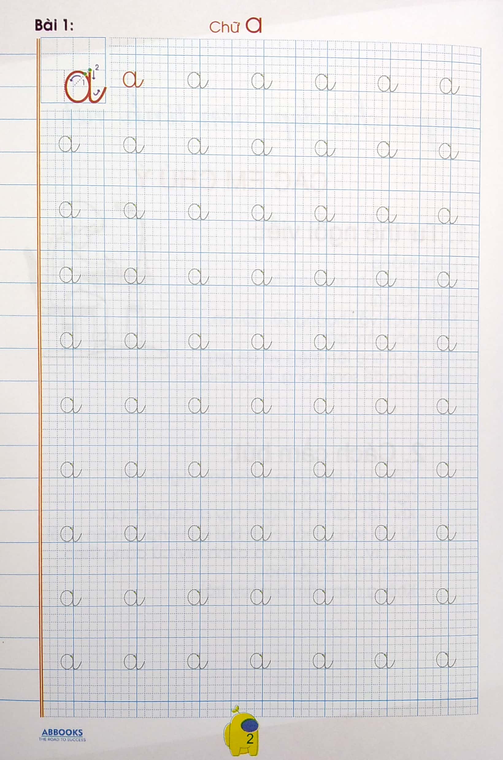 bé chuẩn bị vào lớp 1 - vở tập viết chữ cái viết thường - Ảnh 4