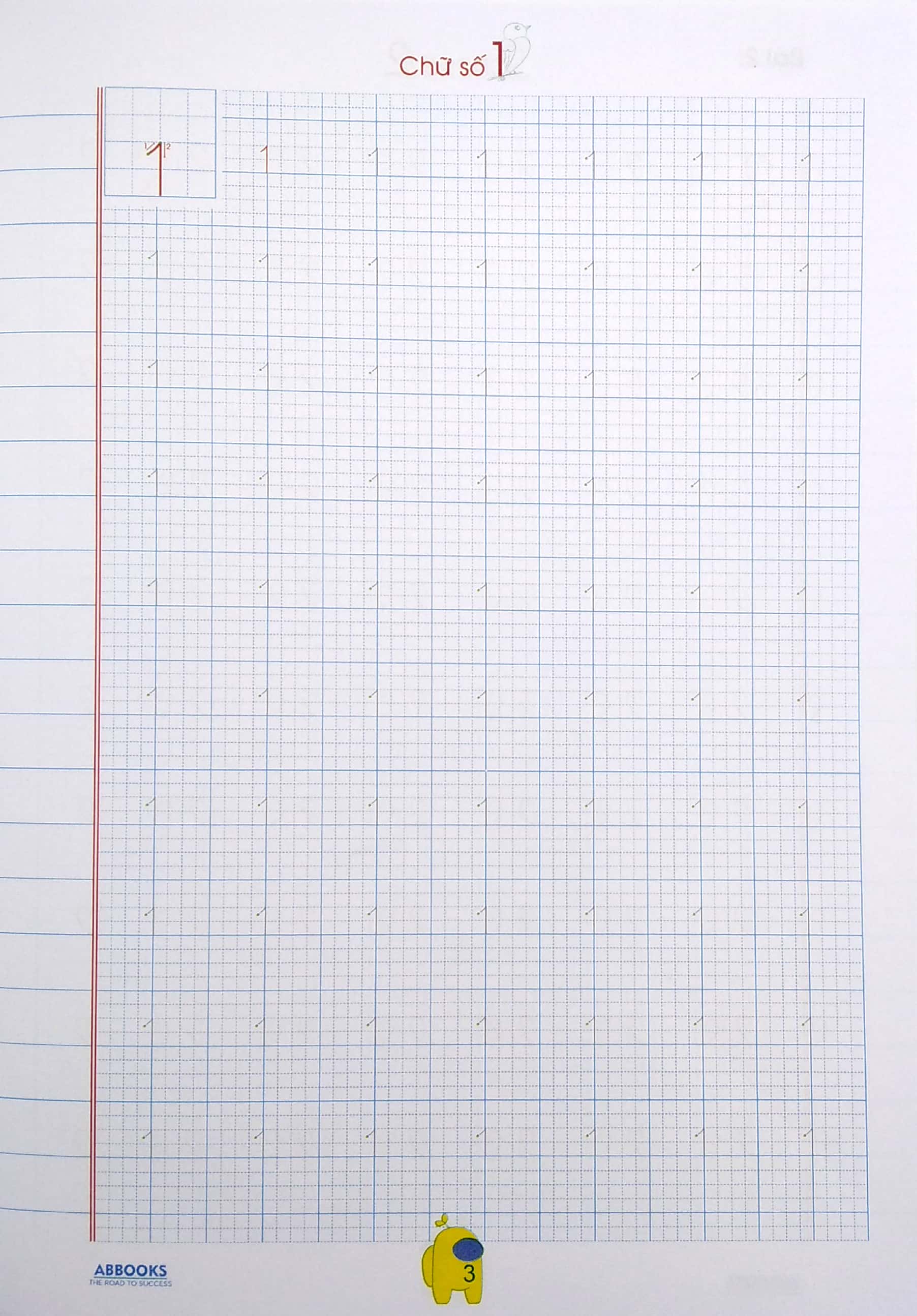 bé chuẩn bị vào lớp 1 - vở tập viết chữ số - Ảnh 5