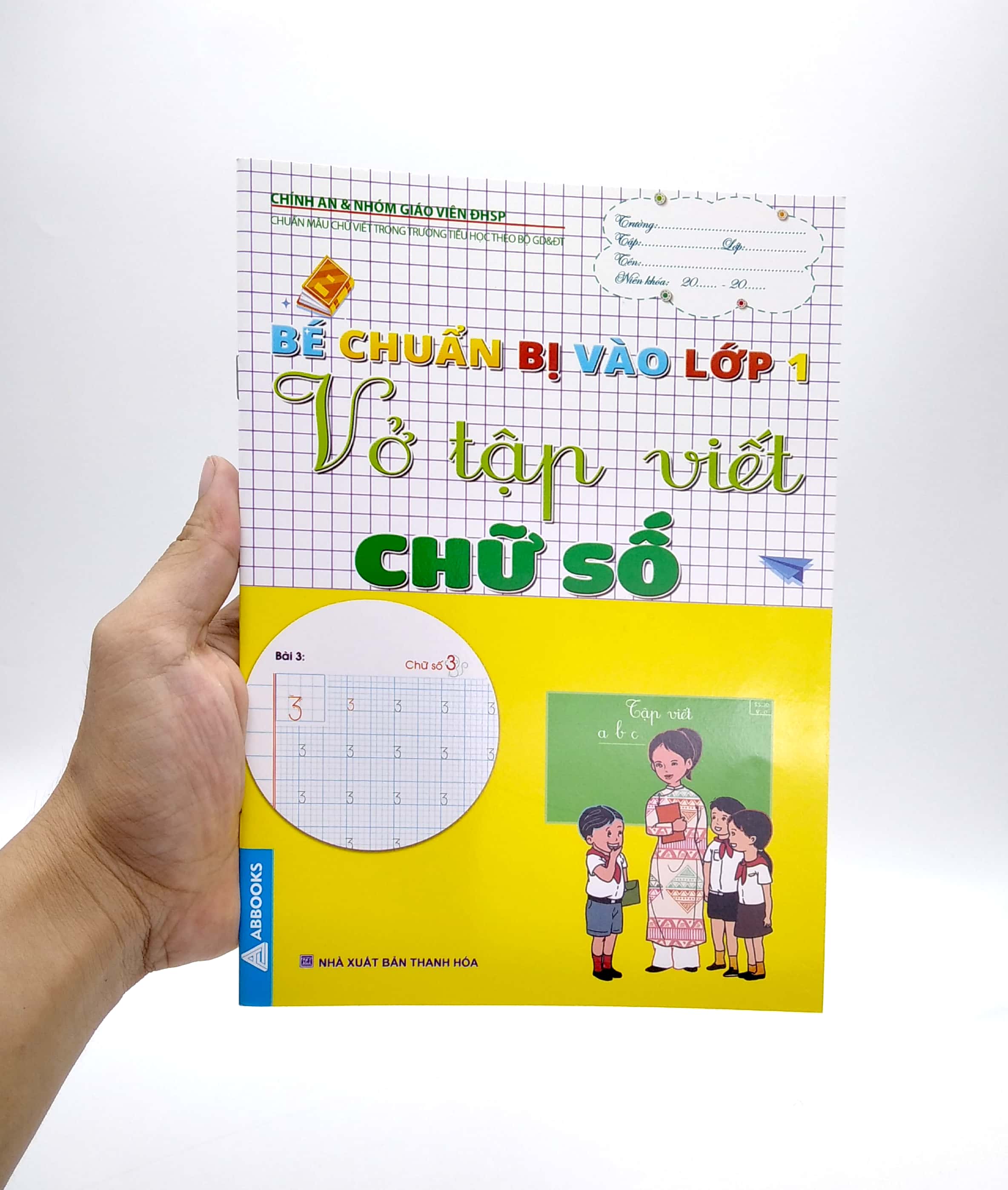 bé chuẩn bị vào lớp 1 - vở tập viết chữ số - Ảnh 7