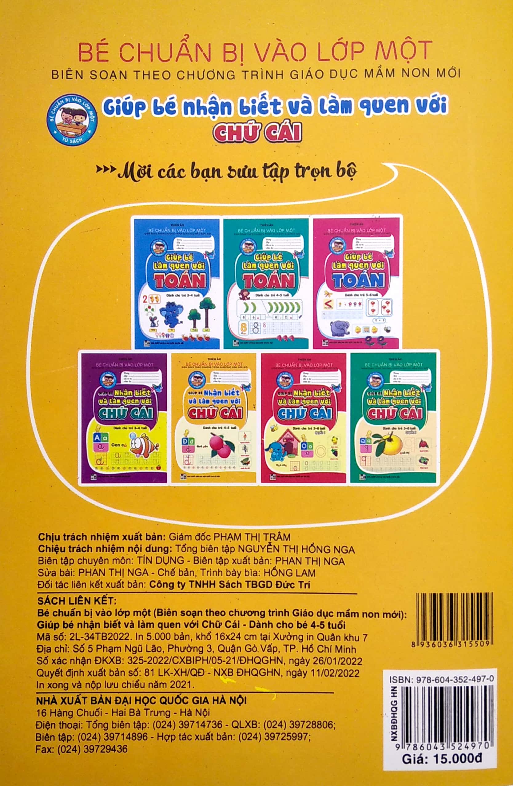 bé chuẩn bị vào lớp một - giúp bé nhận biết và làm quen với chữ cái (dành cho trẻ 4-5 tuổi) - Ảnh 6