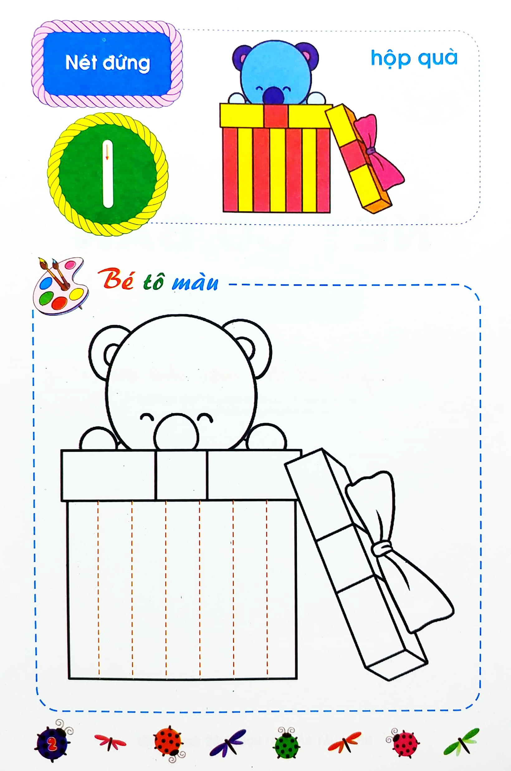 bé chuẩn bị vào lớp một - vở tập tô nét cơ bản (dành cho trẻ 5-6 tuổi) - Ảnh 3