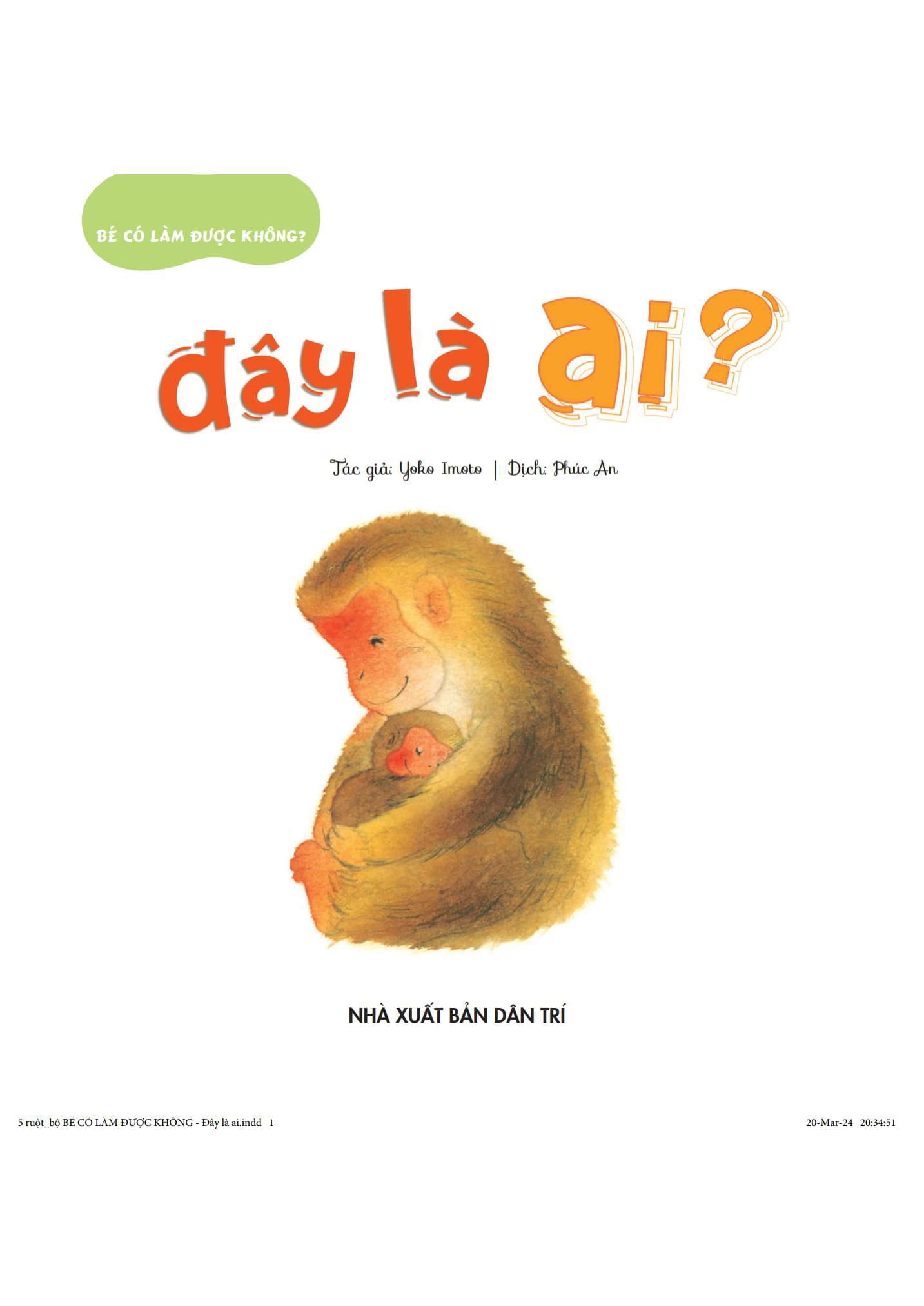 bé có làm được không? - đây là ai - Ảnh 2