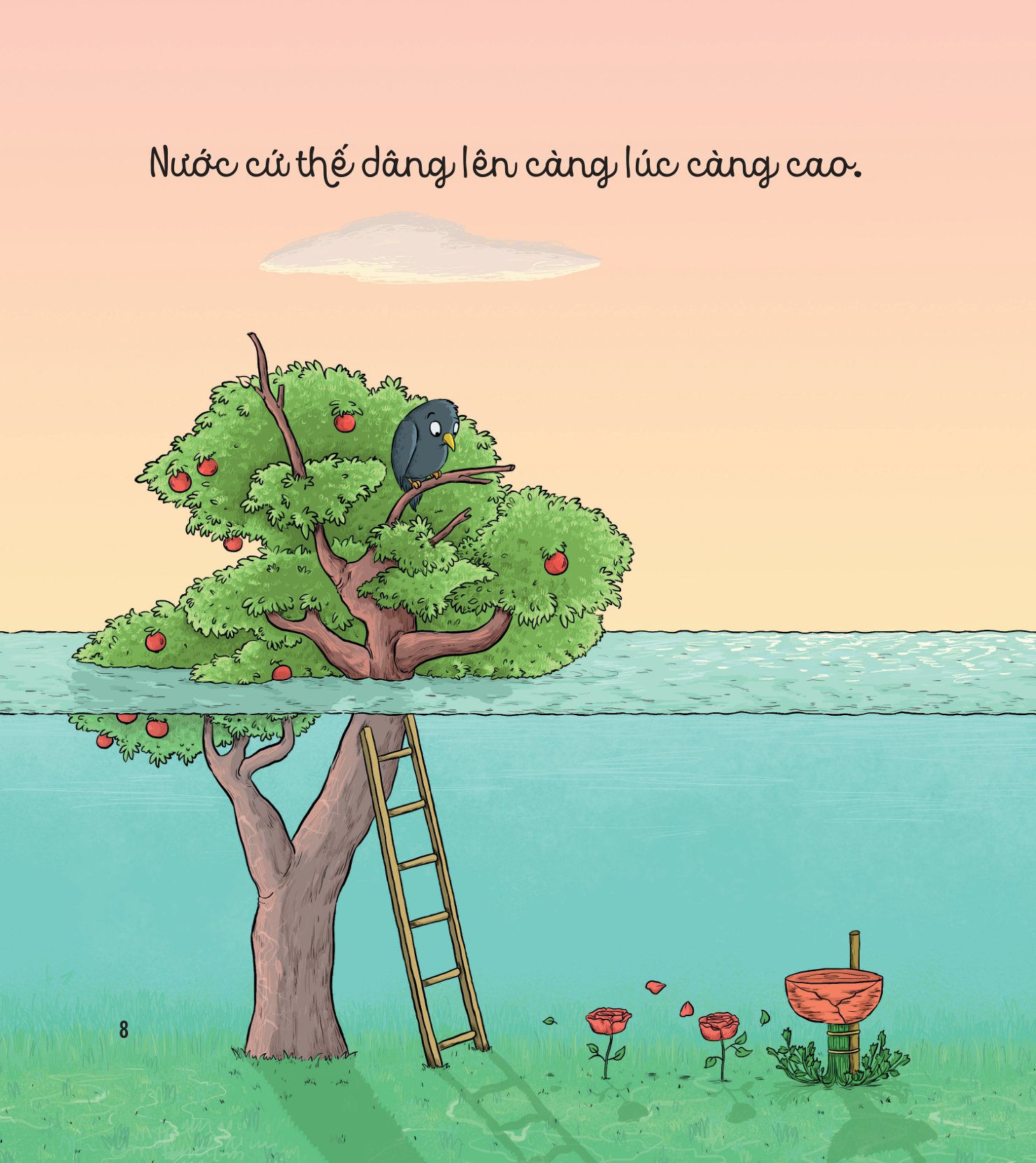 bé học điều hay qua câu chuyện nhỏ - gấu con tinh nghịch - cơn “đại hồng thủy” - Ảnh 9