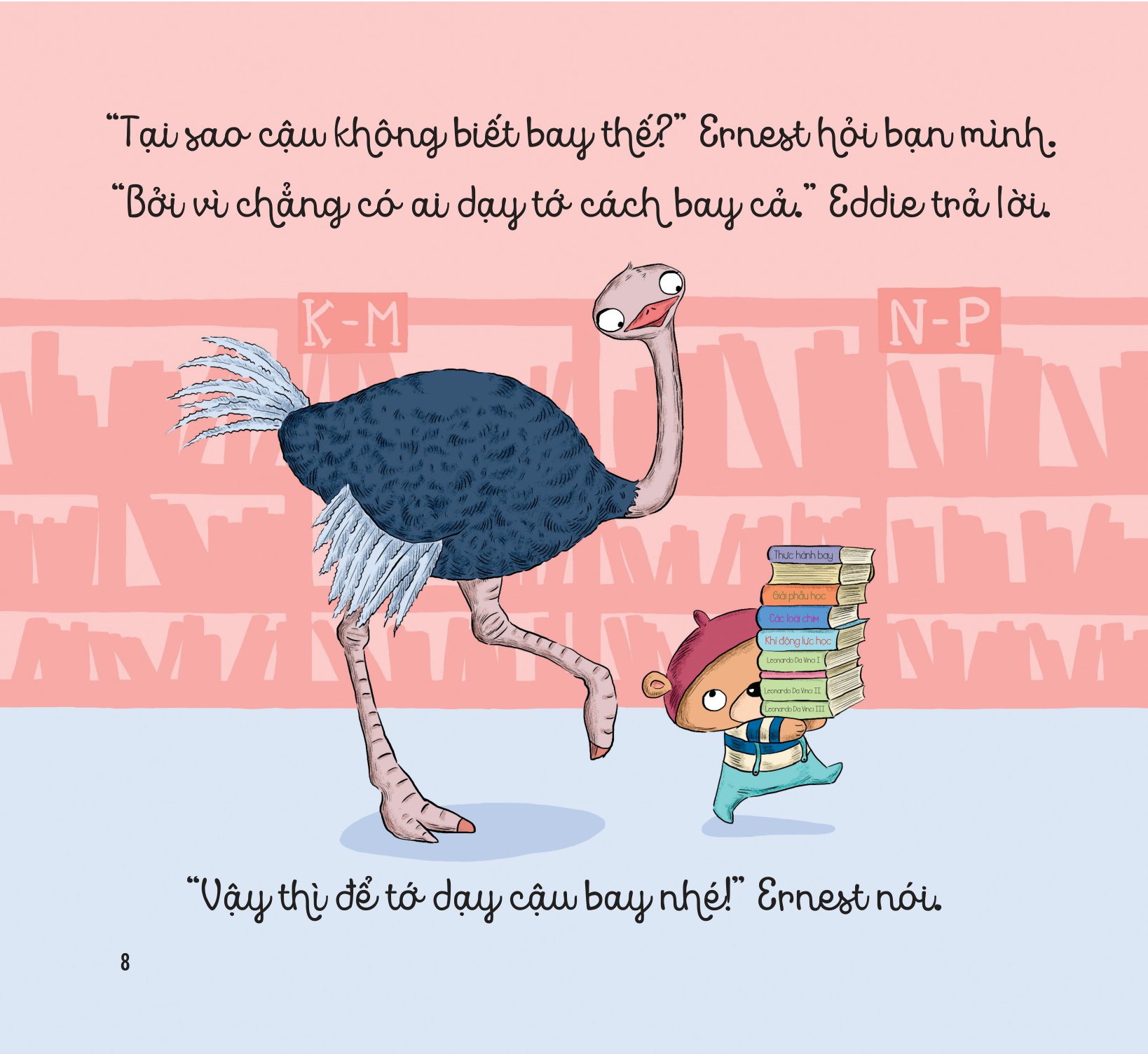 bé học điều hay qua câu chuyện nhỏ - gấu con tinh nghịch - đà điểu ơi, bay lên nào! - Ảnh 9