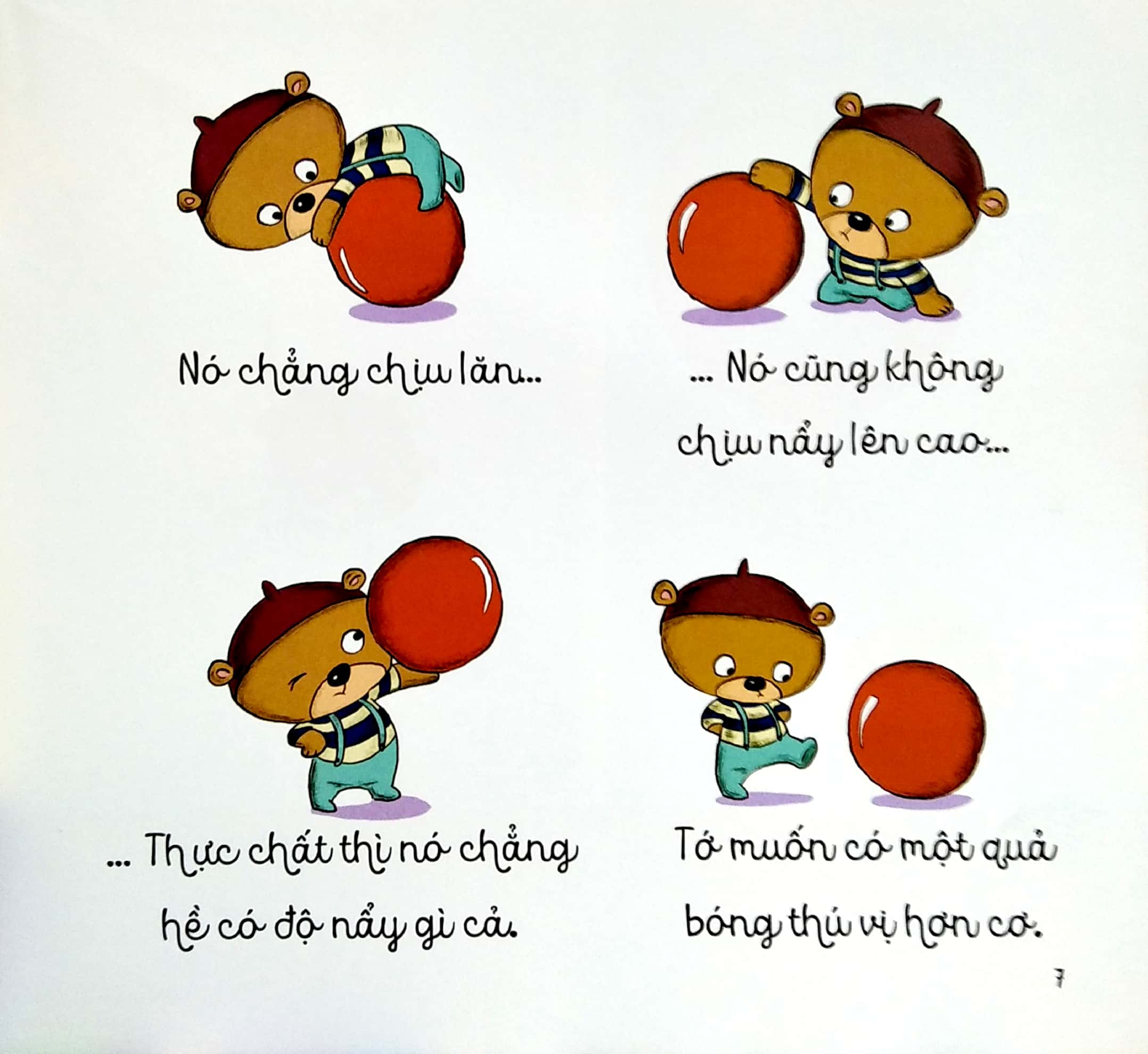 bé học điều hay qua câu chuyện nhỏ - gấu con tinh nghịch - quả bóng hoàn hảo nhất - Ảnh 5