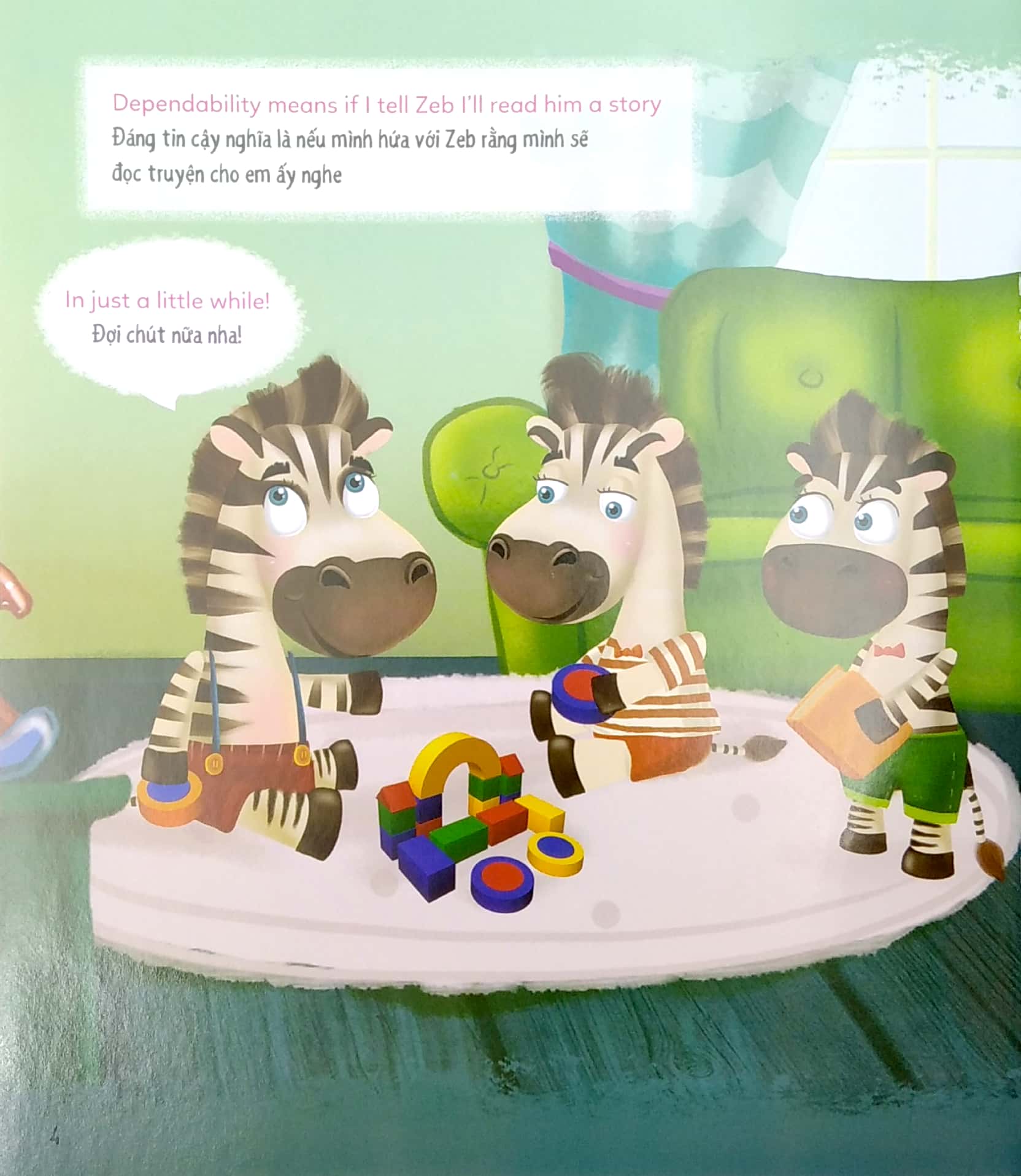 bé học lễ giáo - đáng tin cậy (sách song ngữ anh - việt) - Ảnh 5