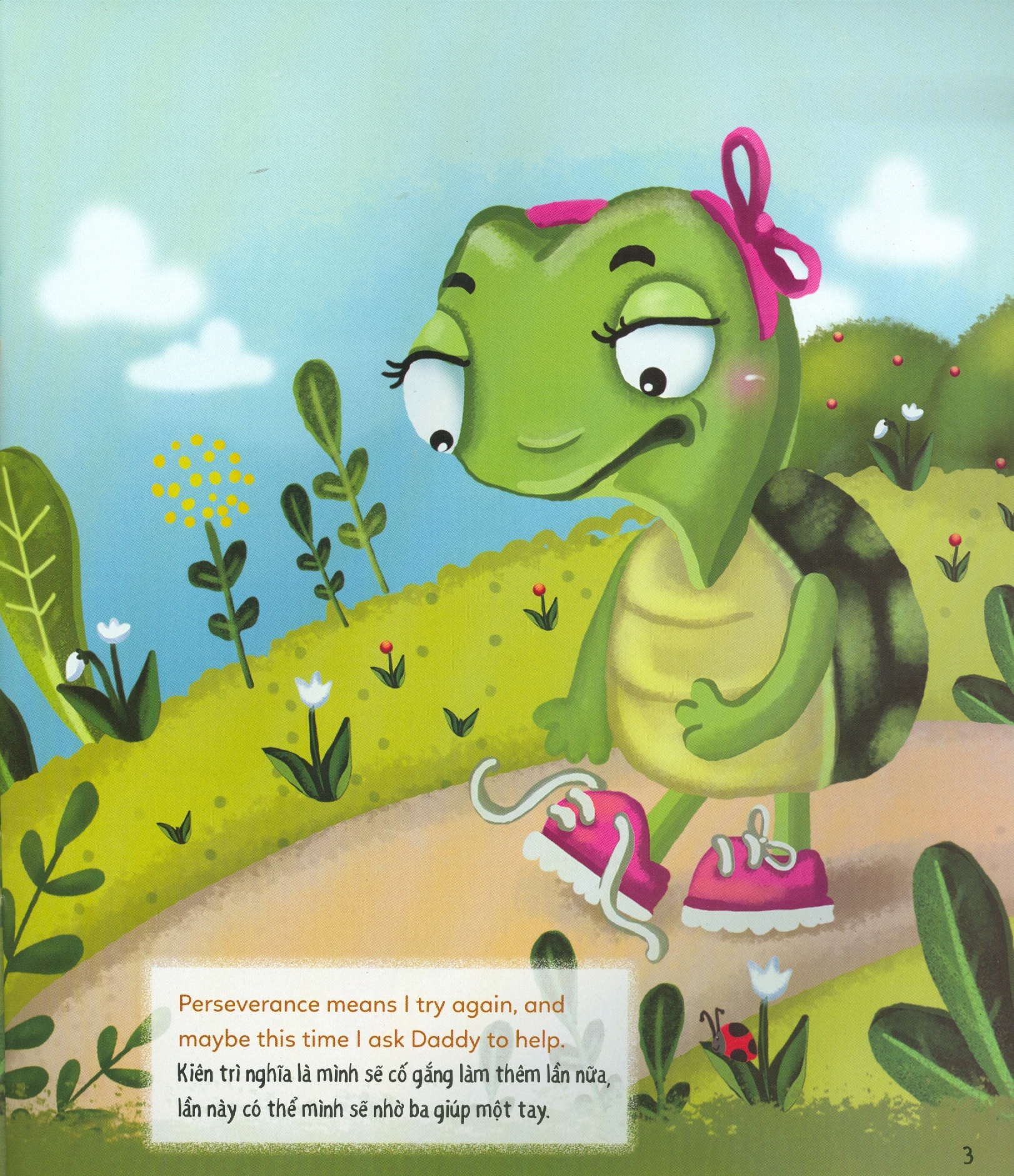 bé học lễ giáo - kiên trì (sách song ngữ anh - việt) (2020) - Ảnh 4