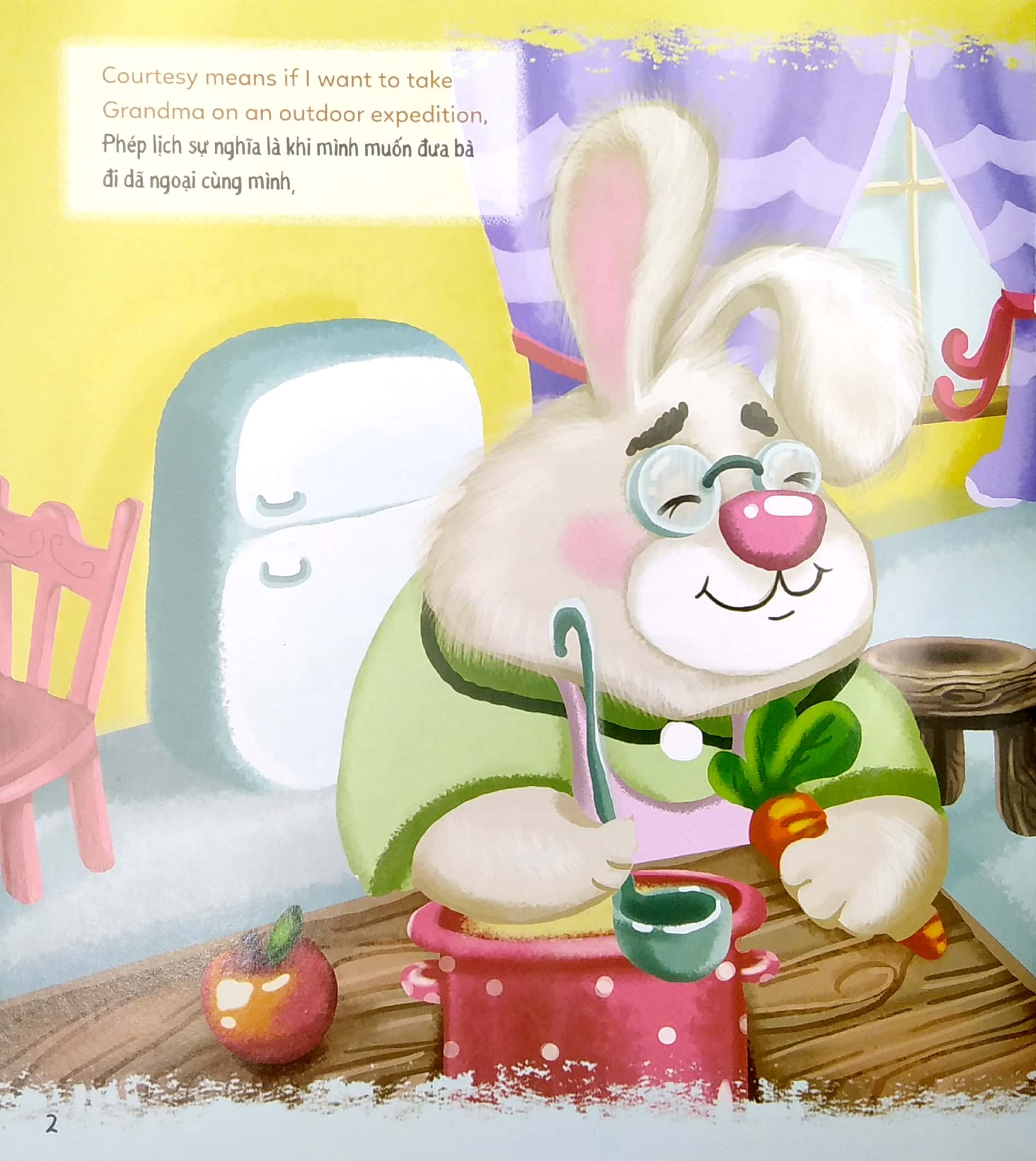 bé học lễ giáo - lịch sự và tôn trọng (sách song ngữ anh - việt) - Ảnh 3