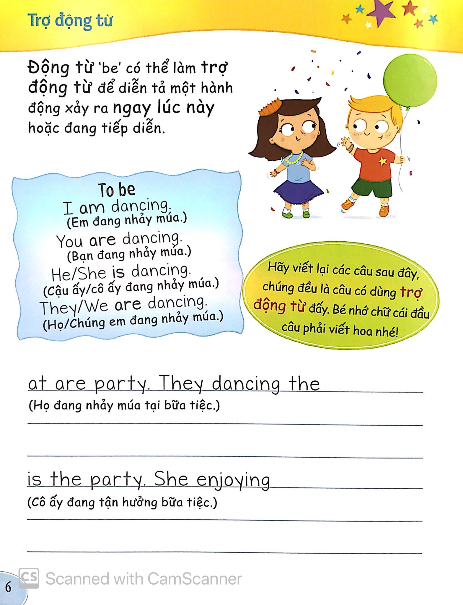 bé học ngữ pháp tiếng anh - động từ (5 - 7 tuổi) - Ảnh 6