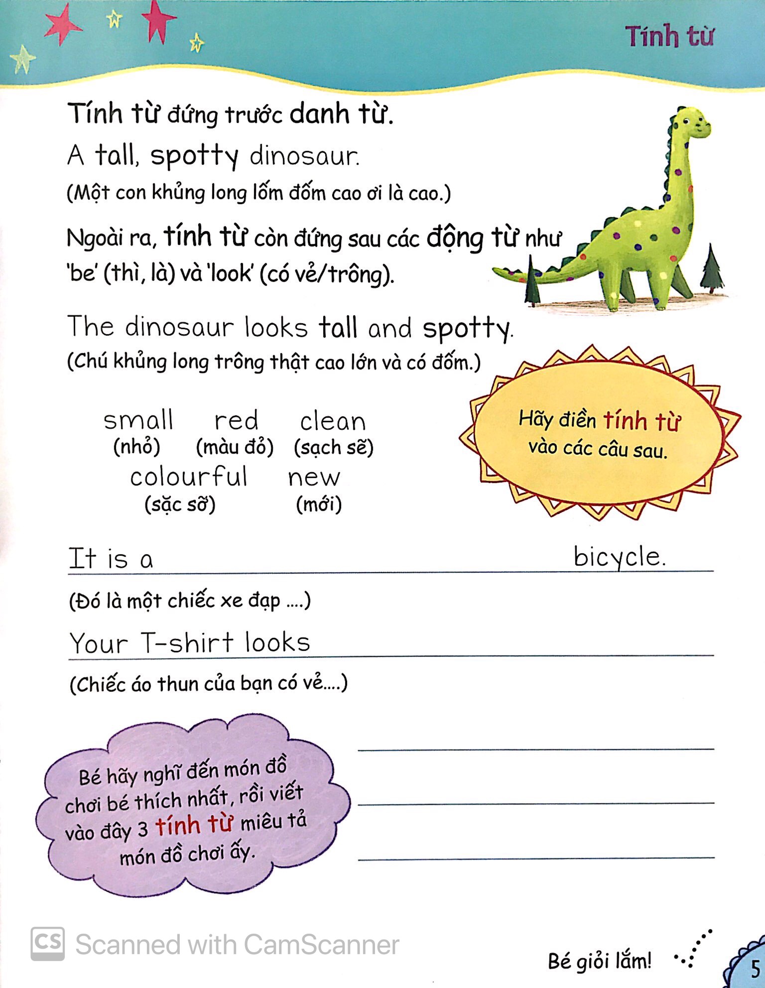 bé học ngữ pháp tiếng anh - tính từ (5 - 7 tuổi) - Ảnh 5