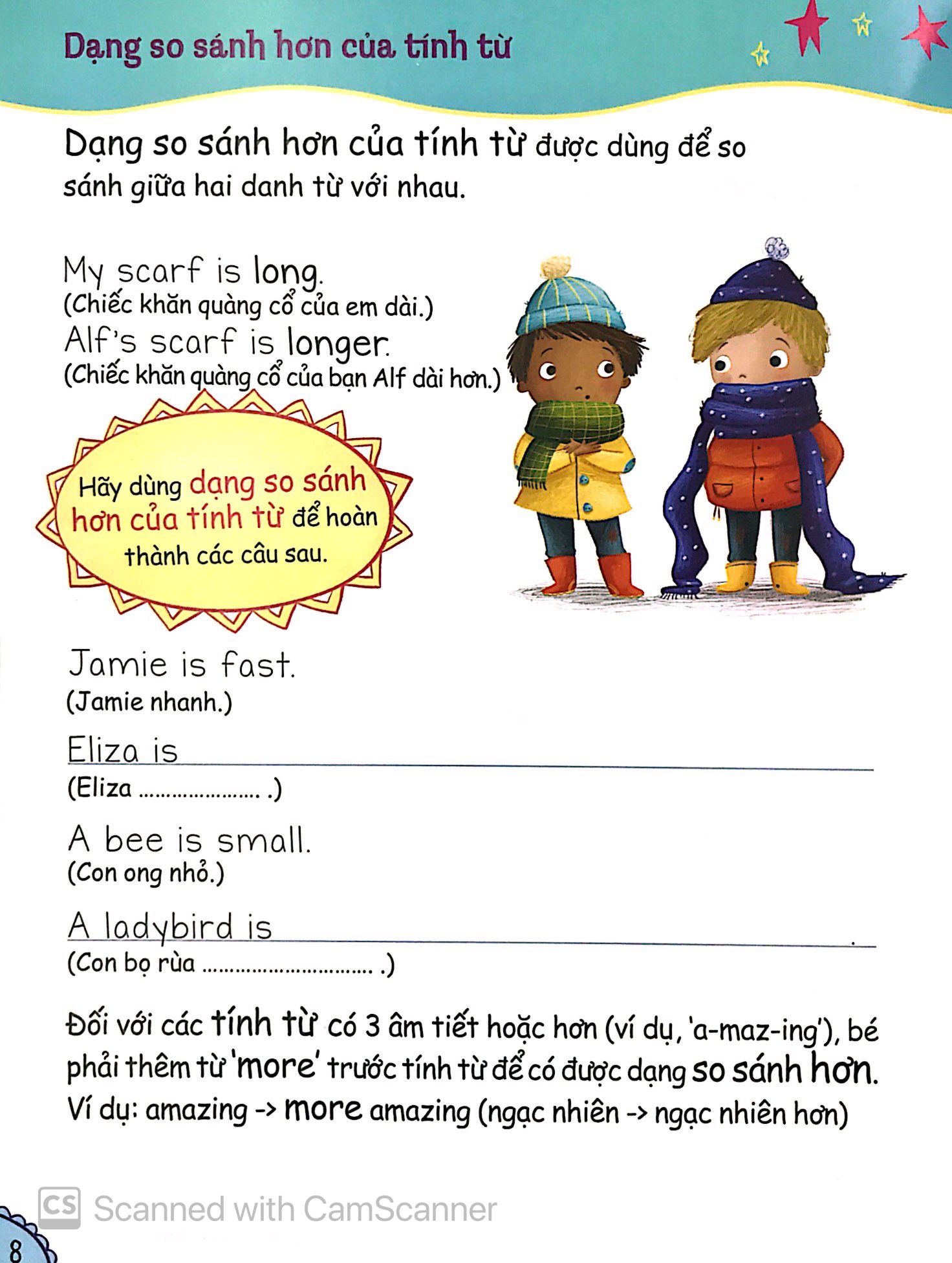 bé học ngữ pháp tiếng anh - tính từ (5 - 7 tuổi) - Ảnh 6