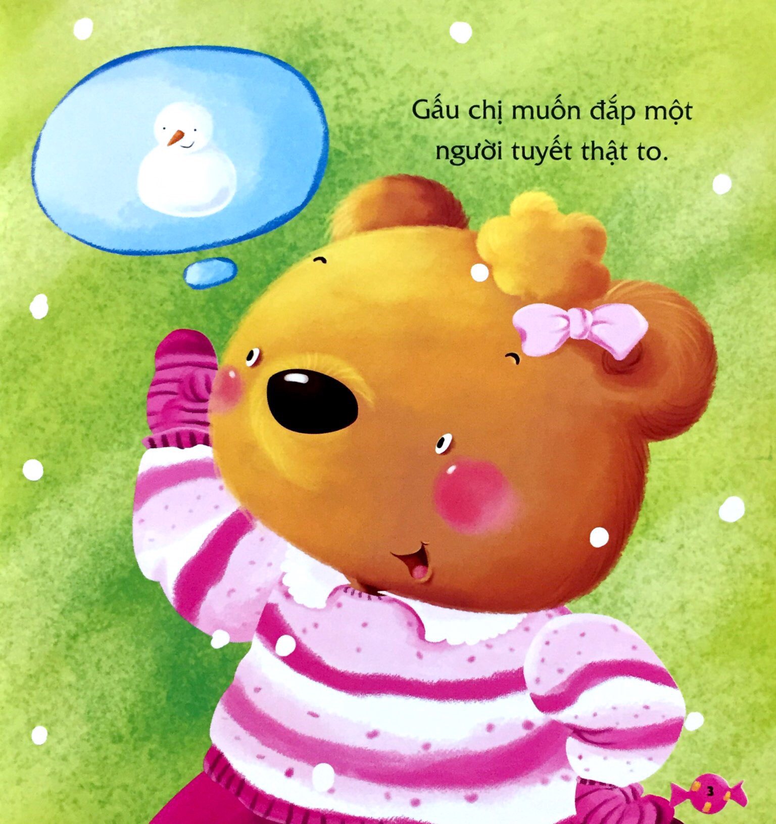 bé học nói lời hay - nói lời cảm ơn - người tuyết đáng yêu! - Ảnh 2