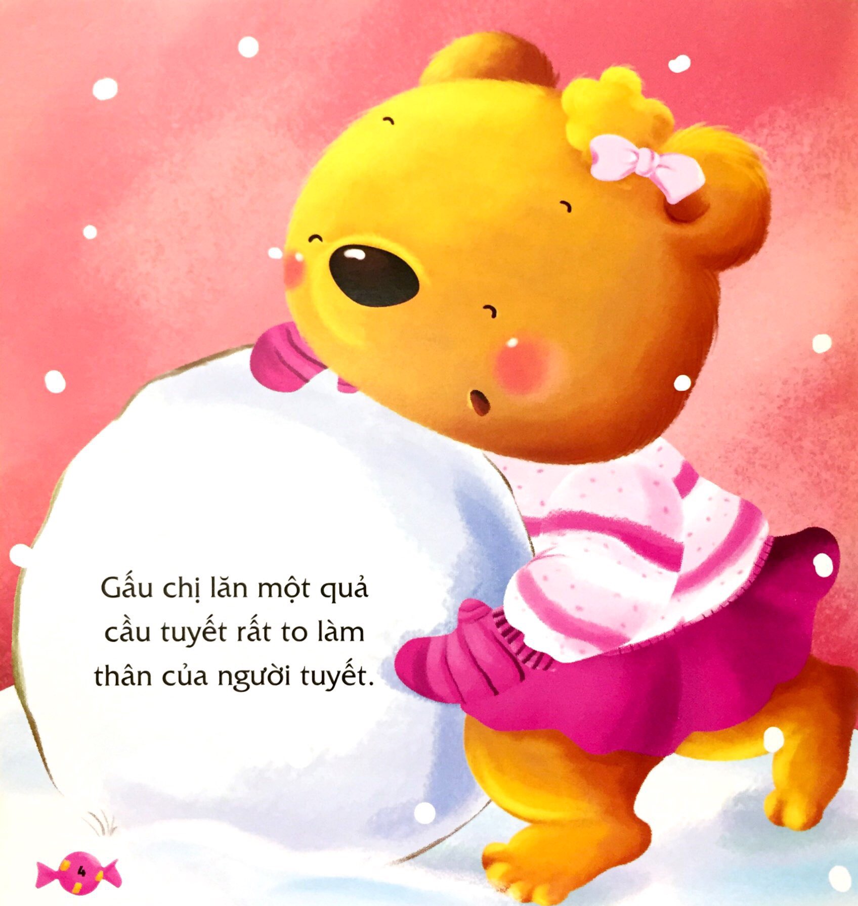 bé học nói lời hay - nói lời cảm ơn - người tuyết đáng yêu! - Ảnh 3