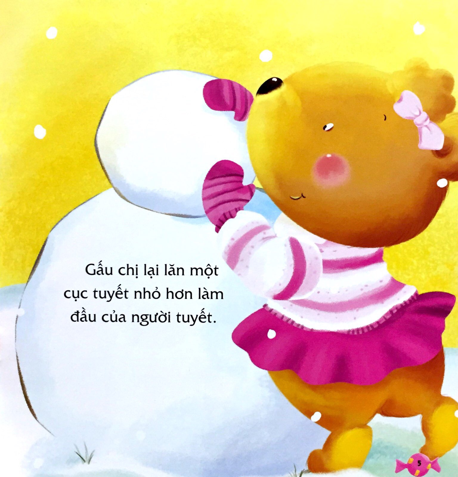 bé học nói lời hay - nói lời cảm ơn - người tuyết đáng yêu! - Ảnh 4