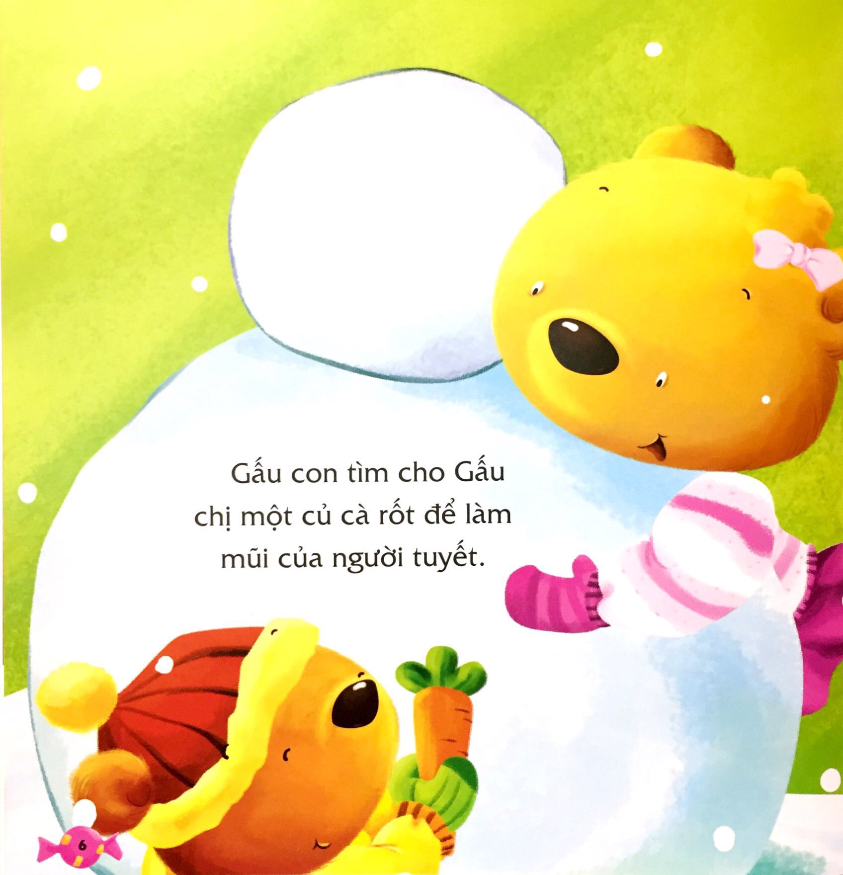 bé học nói lời hay - nói lời cảm ơn - người tuyết đáng yêu! - Ảnh 5