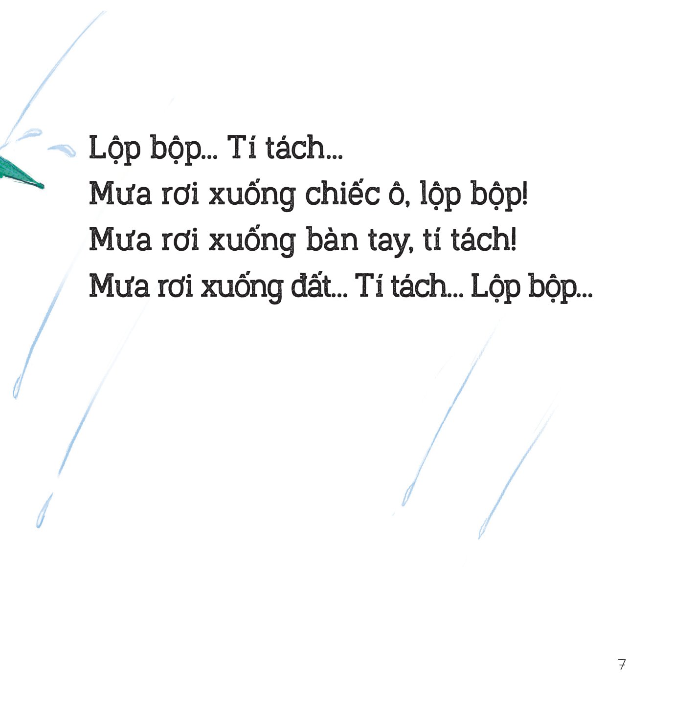 bé học nói - rào rào, tí tách - Ảnh 7