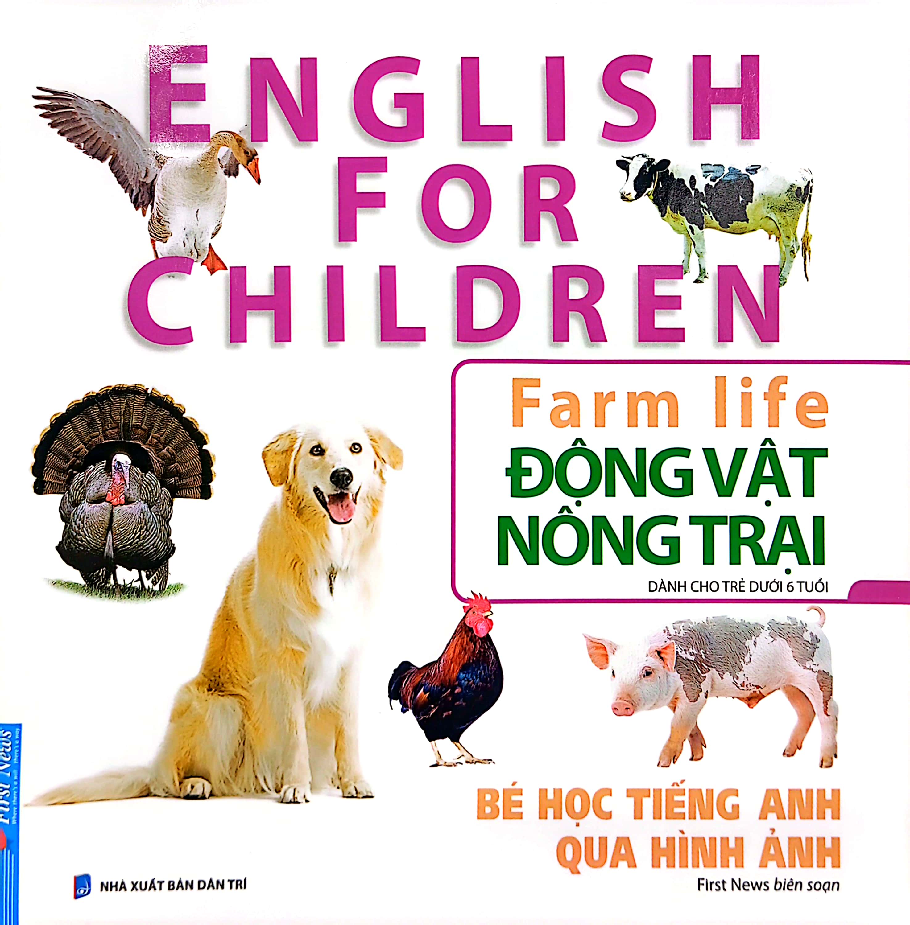 bé học tiếng anh qua hình ảnh - english for children - động vật nông trại - farm life - Ảnh 2