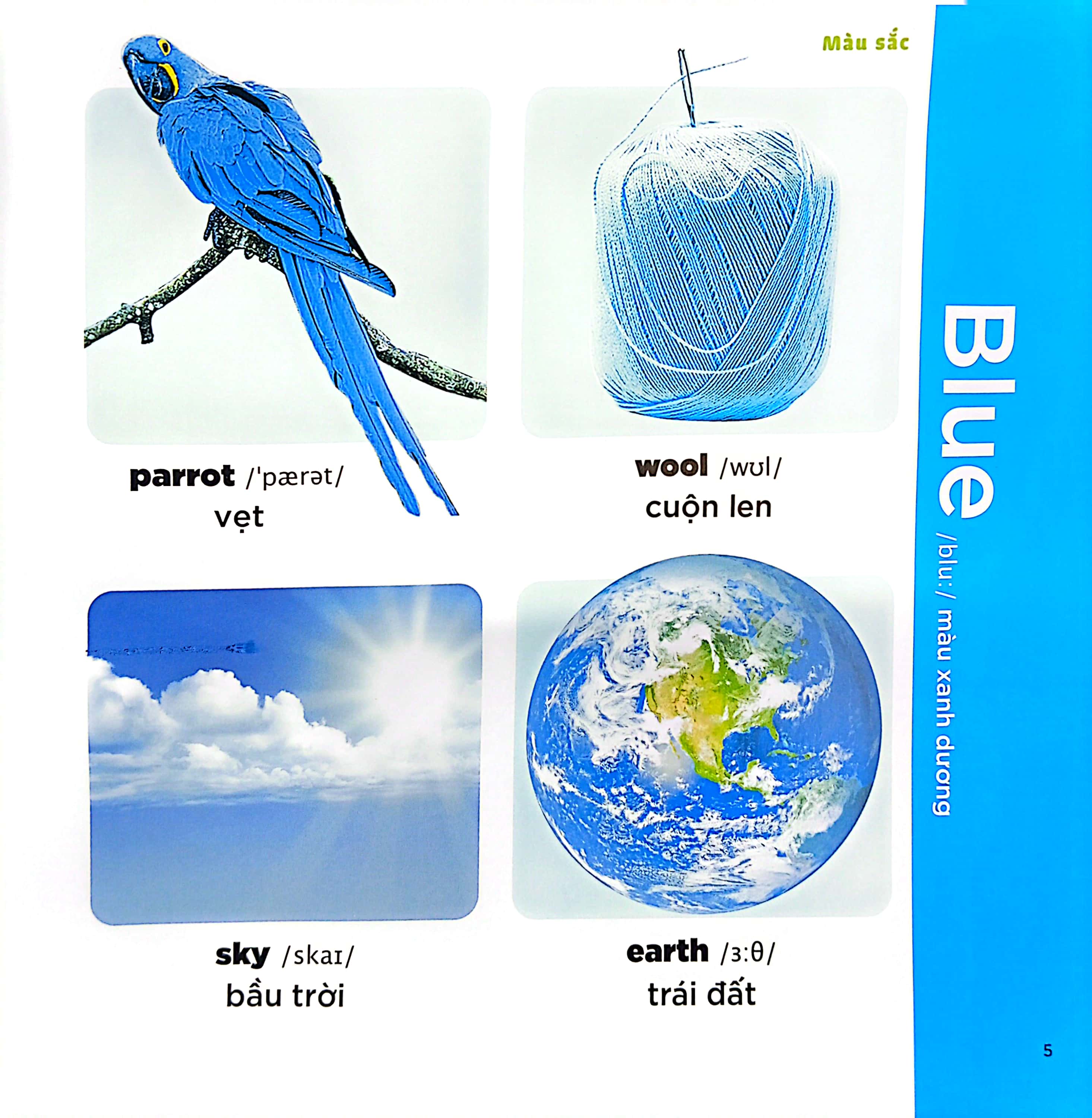 bé học tiếng anh qua hình ảnh - english for children - màu sắc - colours - Ảnh 6