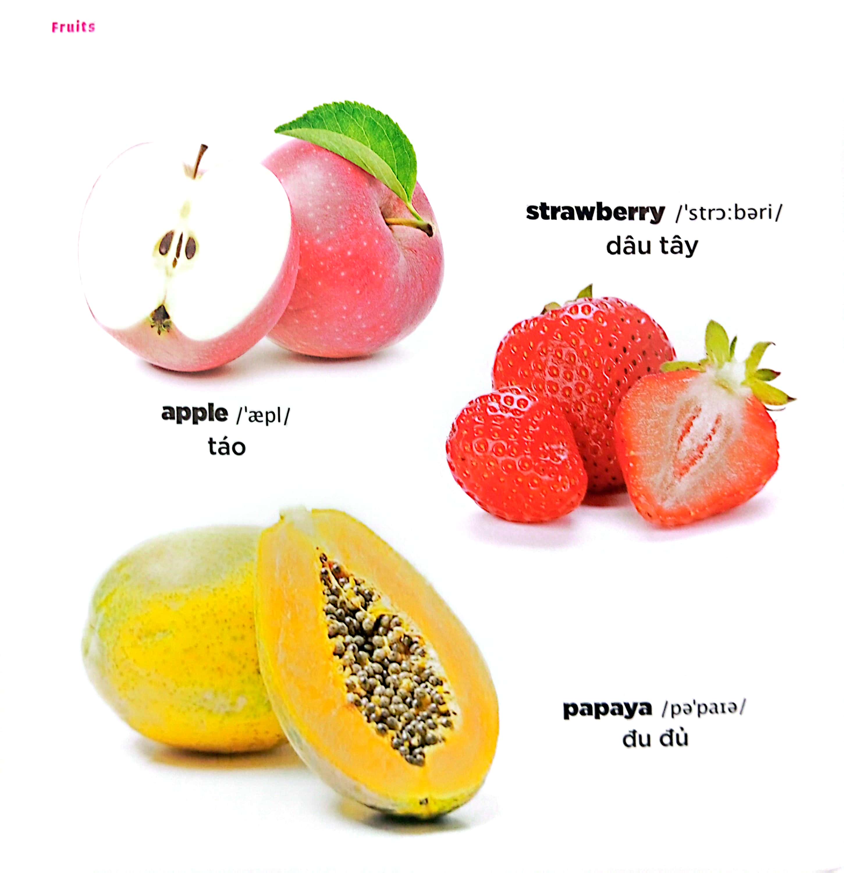 bé học tiếng anh qua hình ảnh - english for children - trái cây - fruits - Ảnh 3
