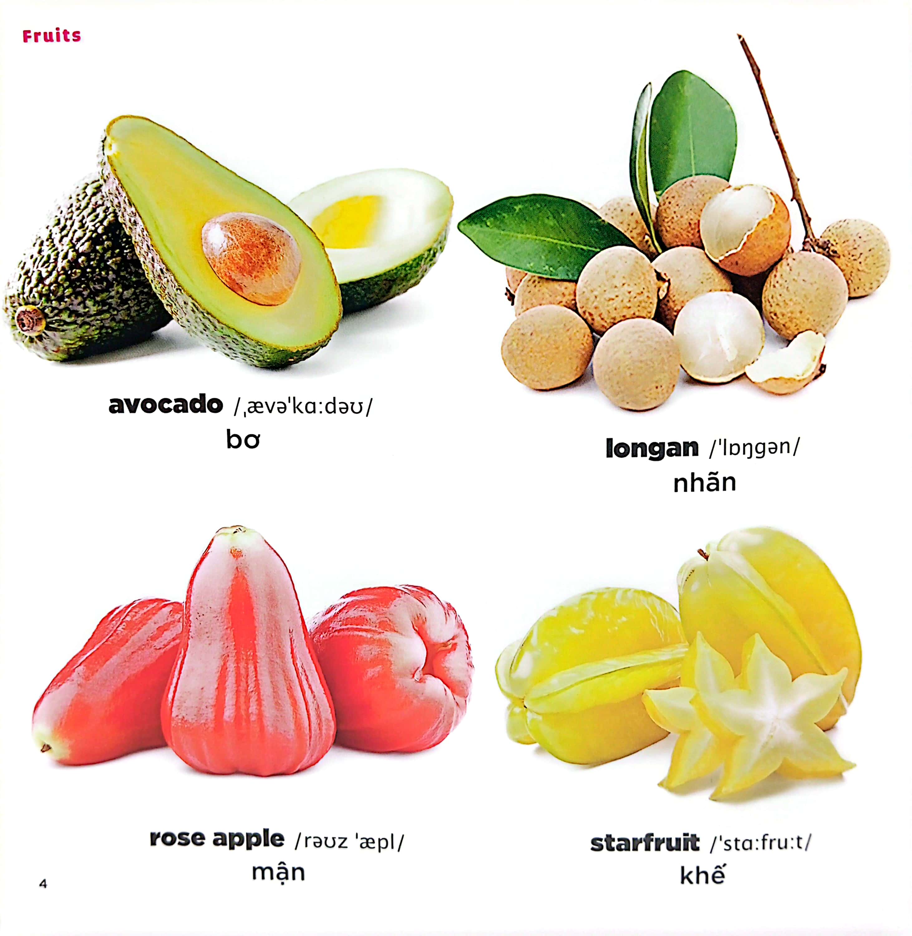 bé học tiếng anh qua hình ảnh - english for children - trái cây - fruits - Ảnh 5