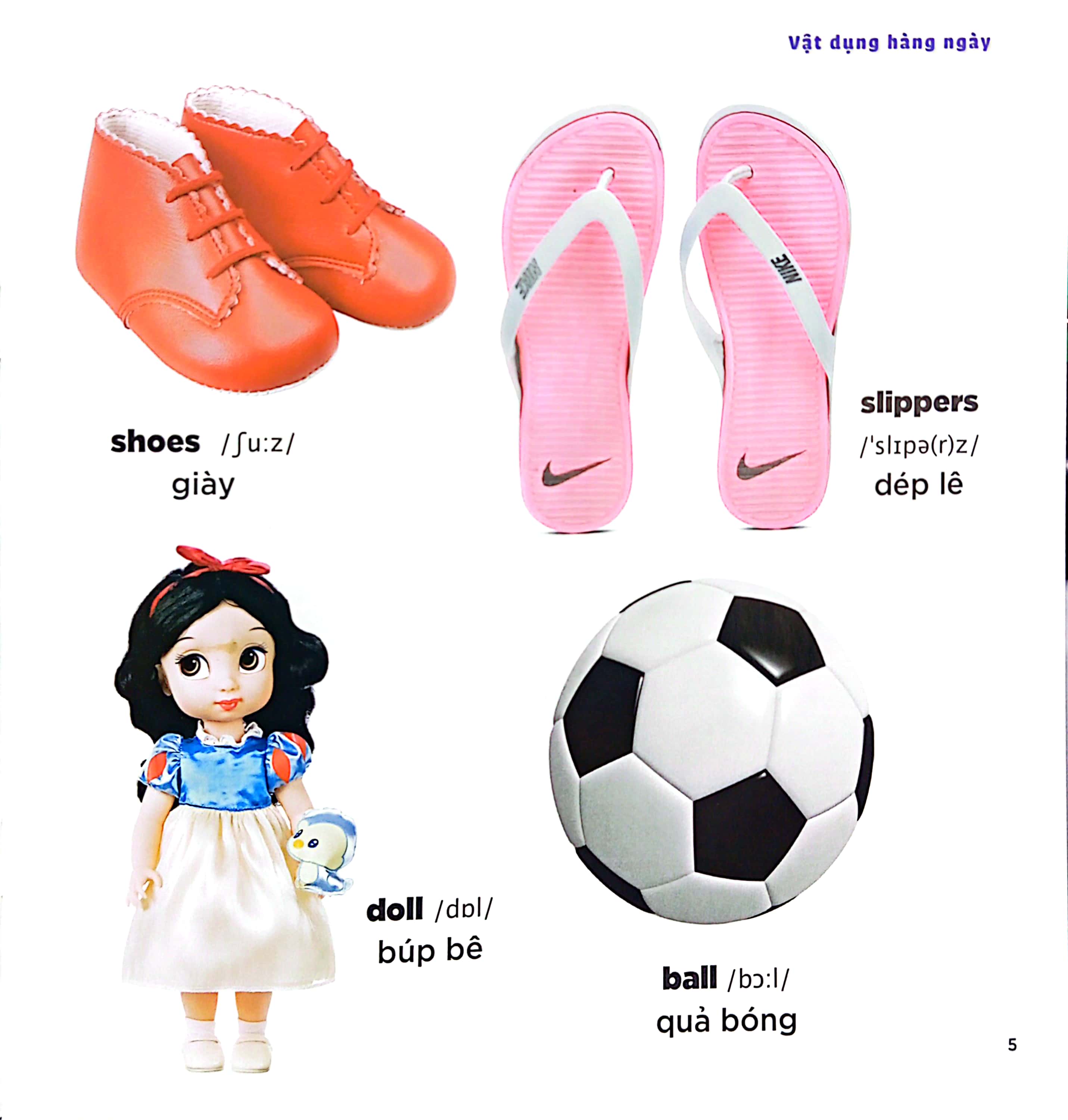 bé học tiếng anh qua hình ảnh - english for children - vật dụng hàng ngày - everyday things - Ảnh 6